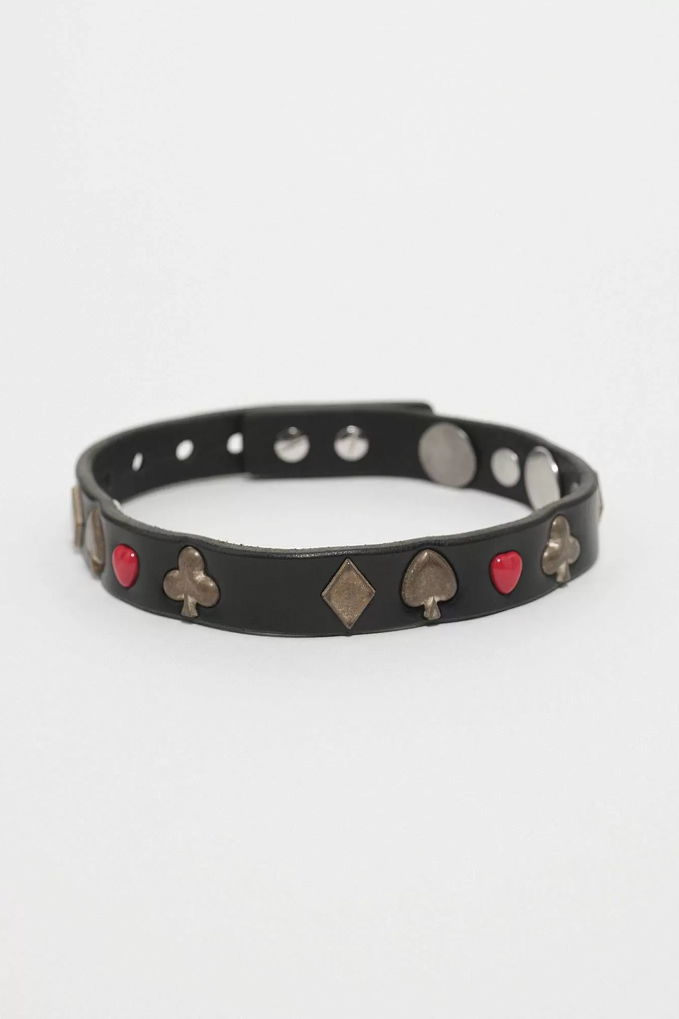 Our Legacy Smycke | 2 Cm Card Deck Choker Black Bridle Läder