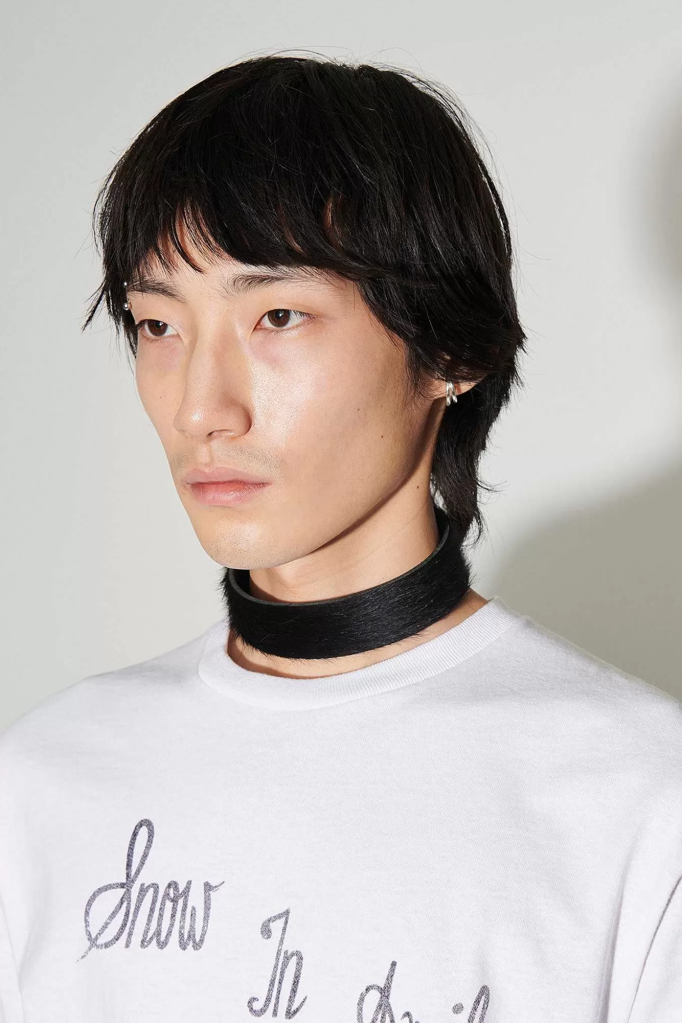 Our Legacy Smycke | 3 Cm Choker Black Hair On Hide