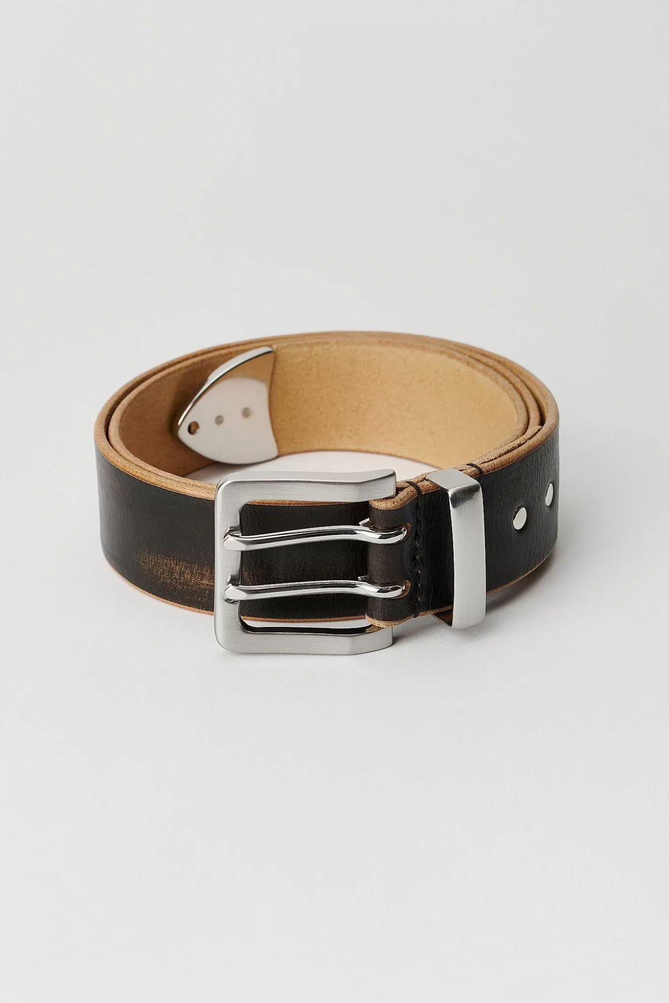 Our Legacy Bälten | 4 Cm Dubbelt Tungbalte Svart VintageLäder