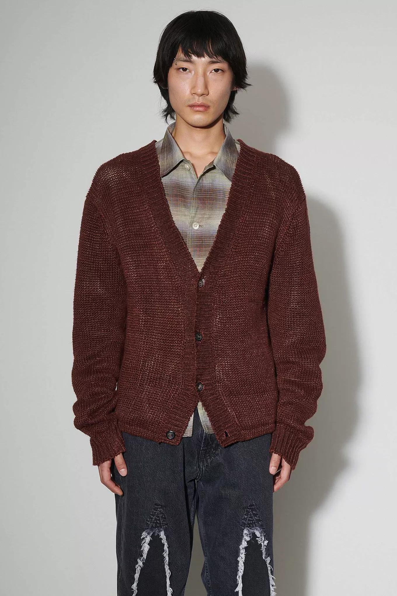 Our Legacy Stickat | Academy Cardigan Ruby Magnificent Hampa