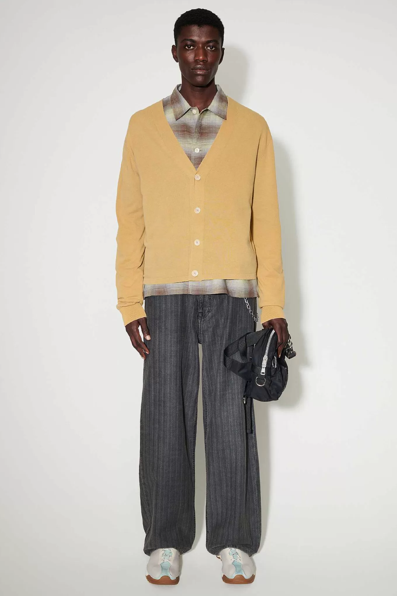 Our Legacy Stickat | Academy Cardigan Wet Sand Crunchy Cotton