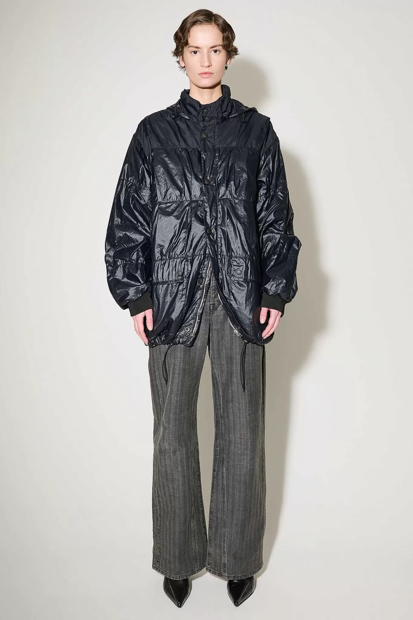 Our Legacy Ytterkläder | Avgas Puffa Svart Gummerad Nylon
