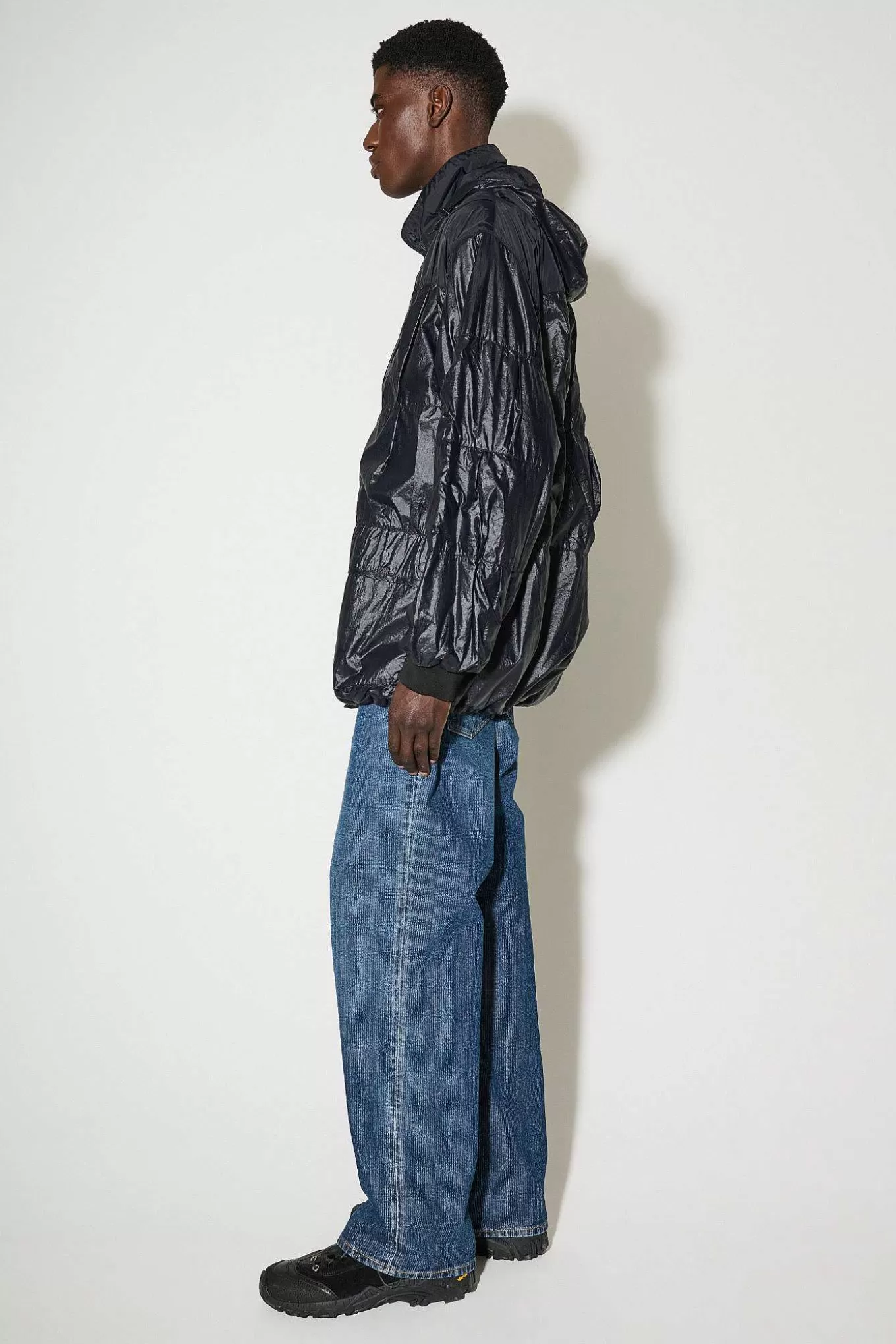 Our Legacy Ytterkläder | Avgas Puffa Svart Gummerad Nylon