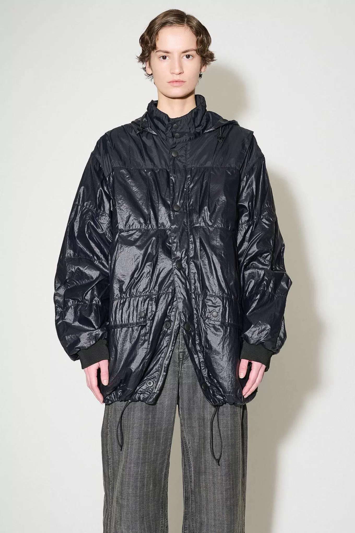 Our Legacy Ytterkläder | Avgas Puffa Svart Gummerad Nylon