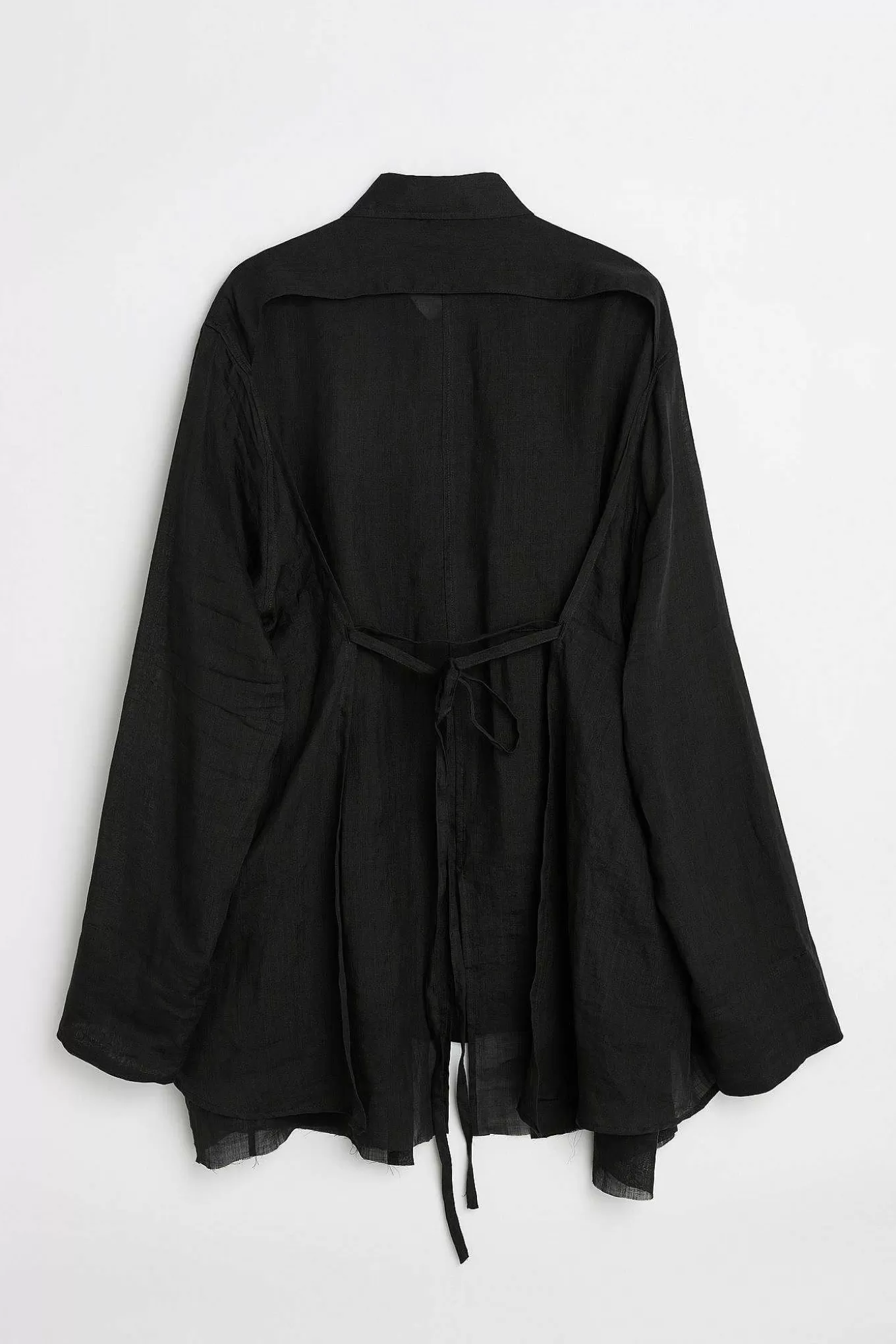 Our Legacy Skjorttyg | Backless Liner Shirt Black Gauze Ramie