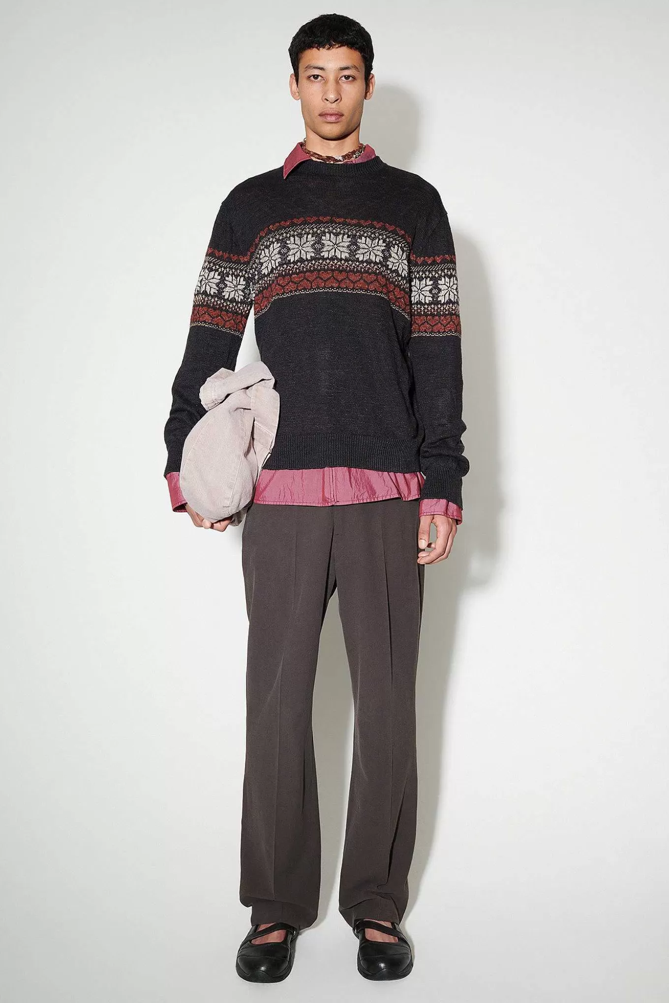 Our Legacy Stickat | Base Roundneck Dusk Fairisle Hampa