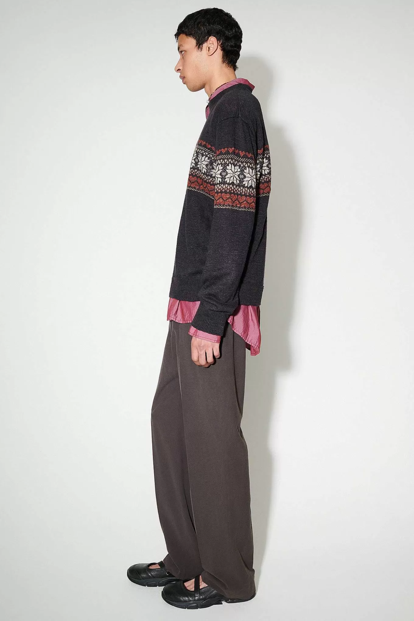 Our Legacy Stickat | Base Roundneck Dusk Fairisle Hampa