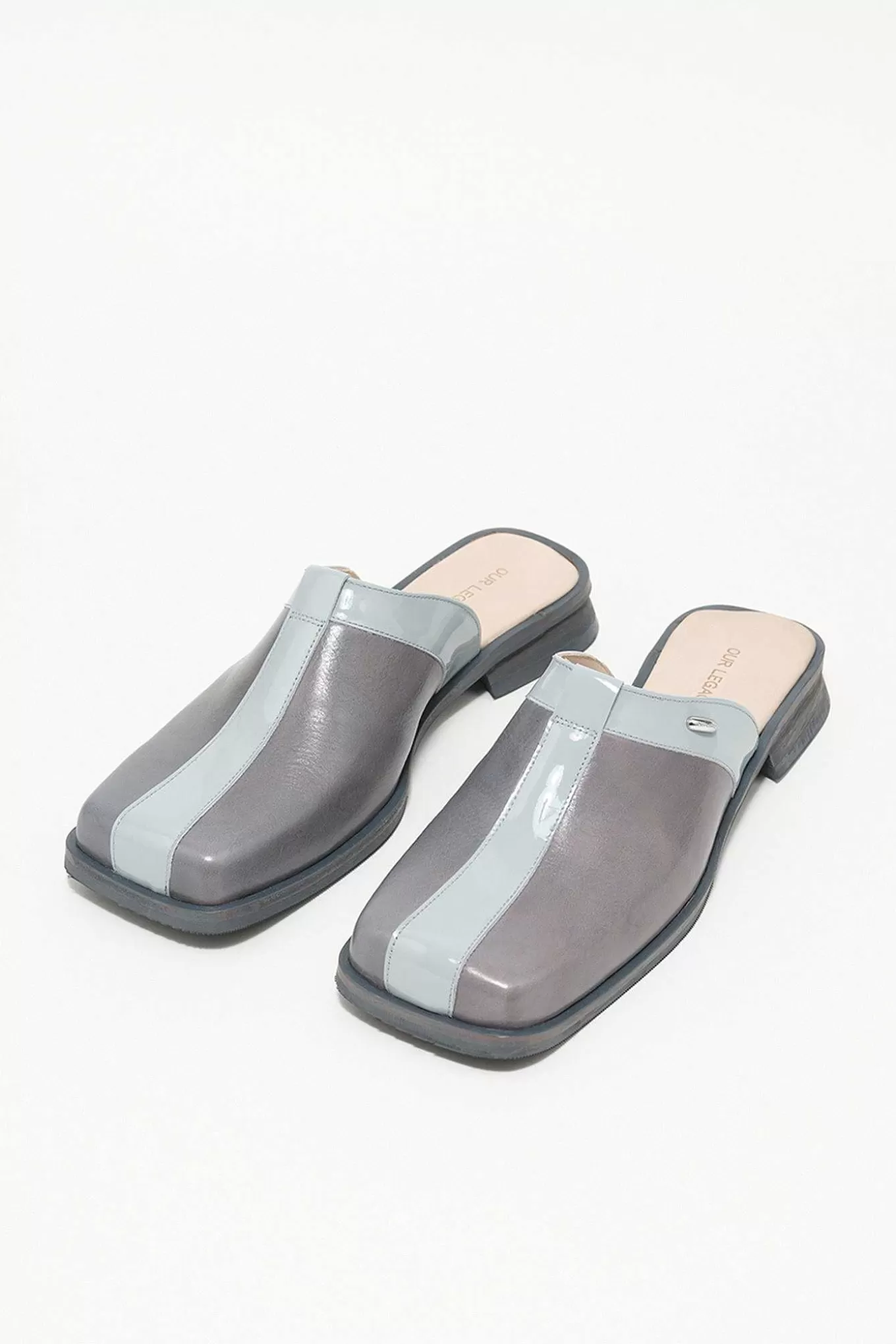 Our Legacy Mulor | Blunt Mule Deep Sky Blue Läder