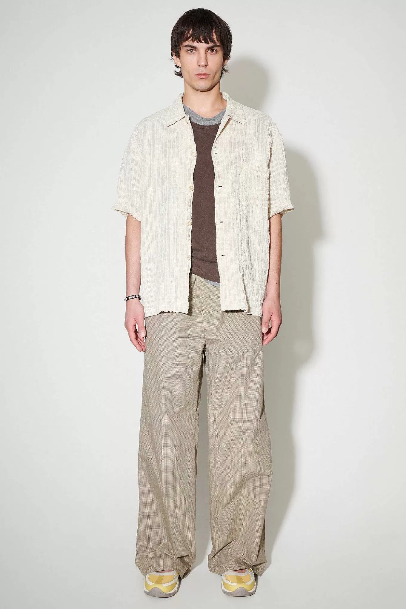 Our Legacy Skjorttyg | Box Shirt Shortsleeve Light Authentic Seersucker