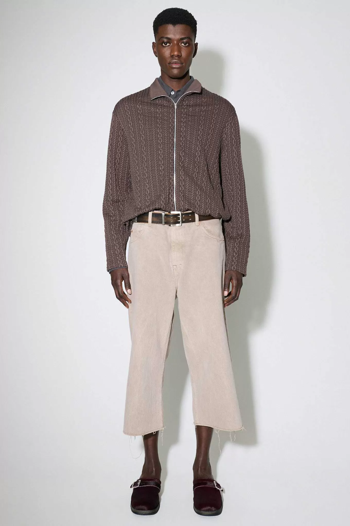 Our Legacy Jeans | Capri Cut Pink Cast Chain Twill