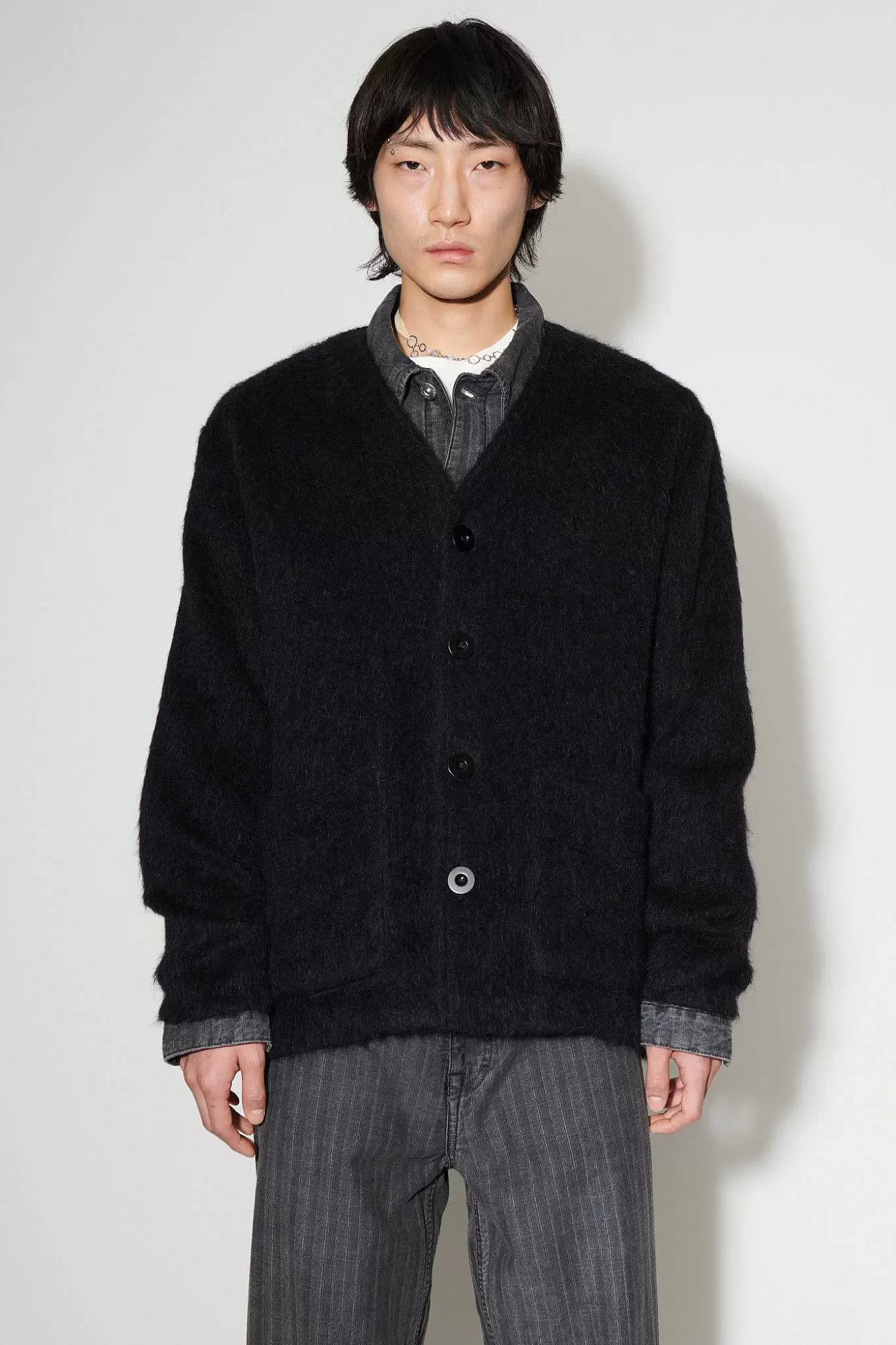 Our Legacy Stickat | Cardigan Black Mohair