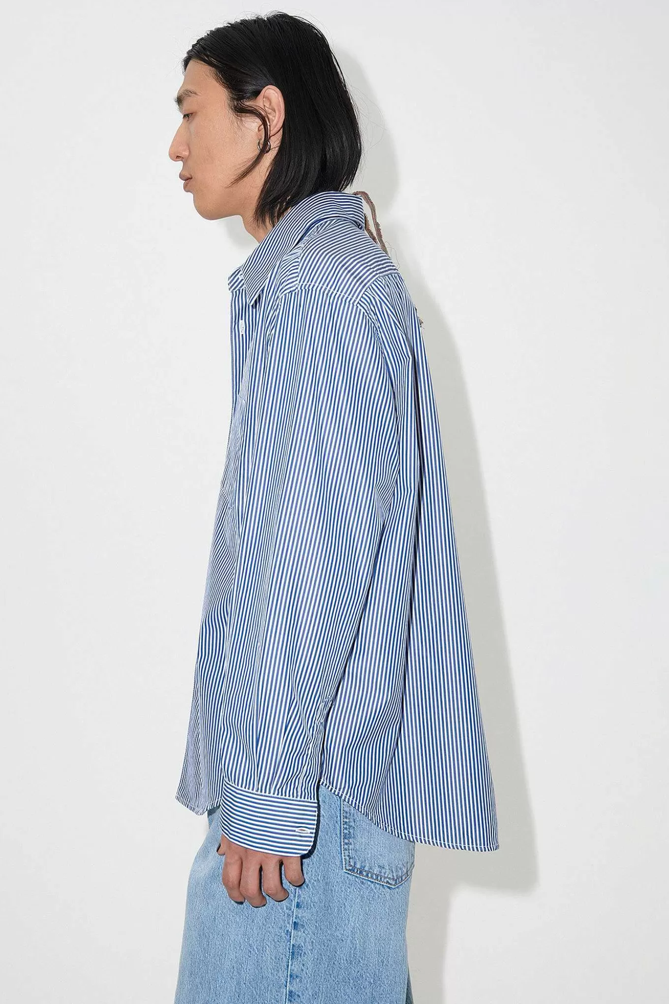 Our Legacy Skjorttyg | Coco 70S Shirt Blue Mid Mgmt Stripe