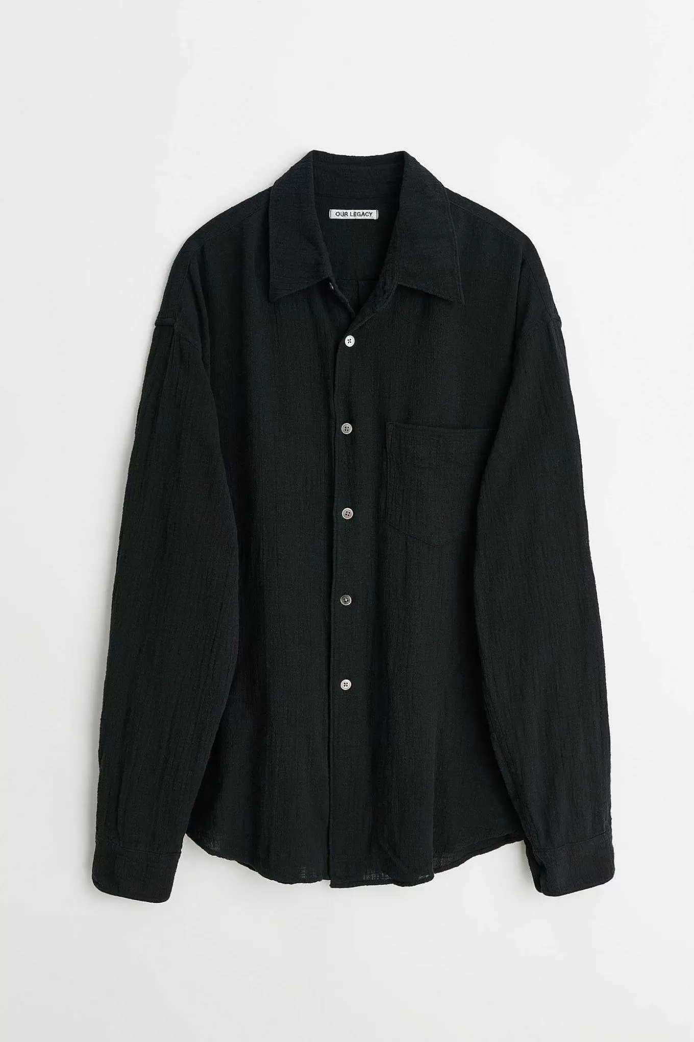 Our Legacy Skjorttyg | Coco Skjorta Washed Black Air Cotton