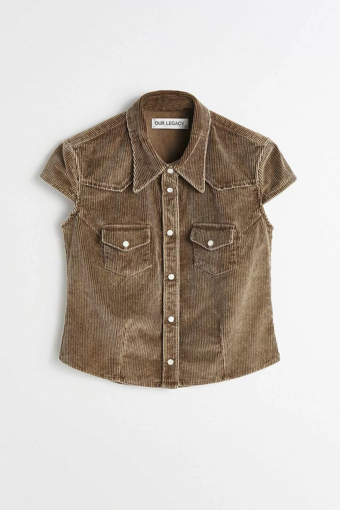 Our Legacy Skjorttyg | Daisy Shirt Kortarmad Brun Enzymsnore