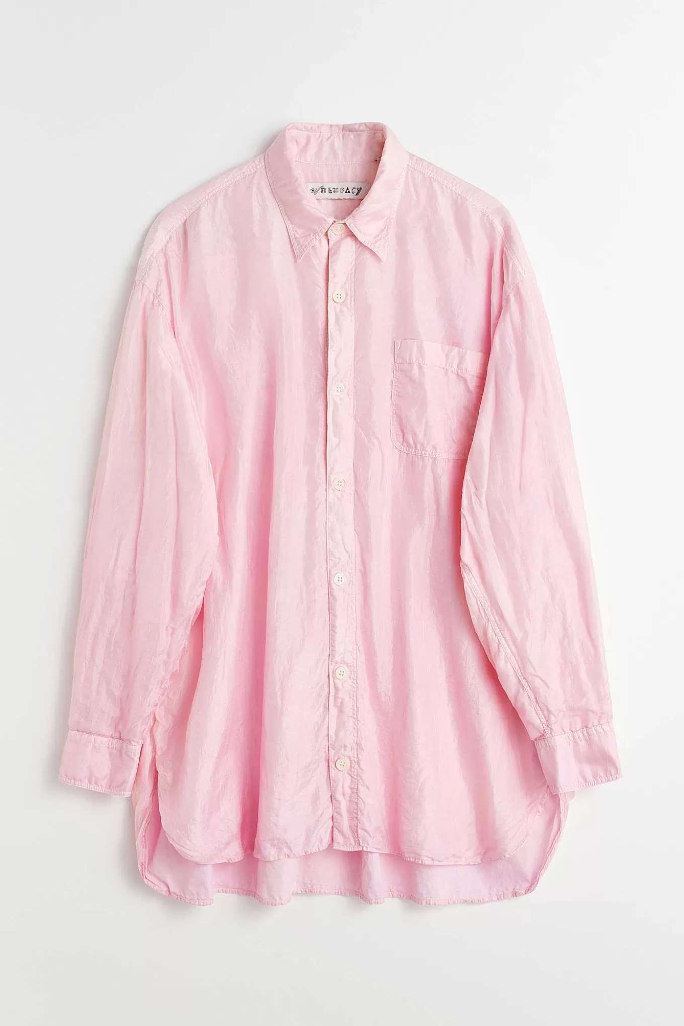 Our Legacy Skjorttyg | Darling Shirt Babyrosa Bomullssilke