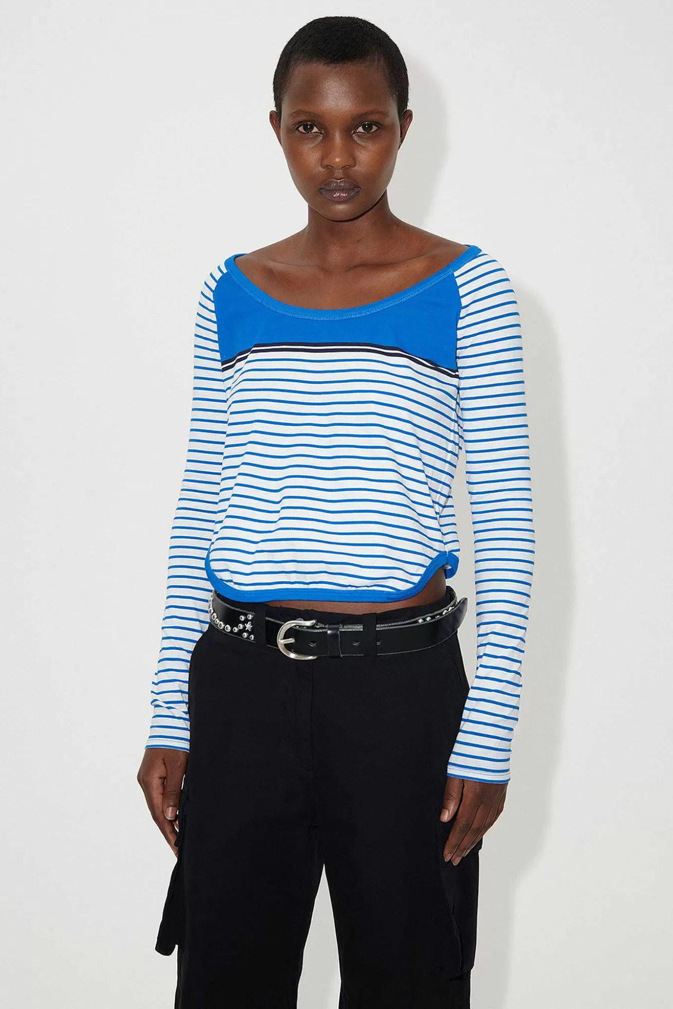 Our Legacy Jersey | Deep Neck Langarmad Carnot Stripe