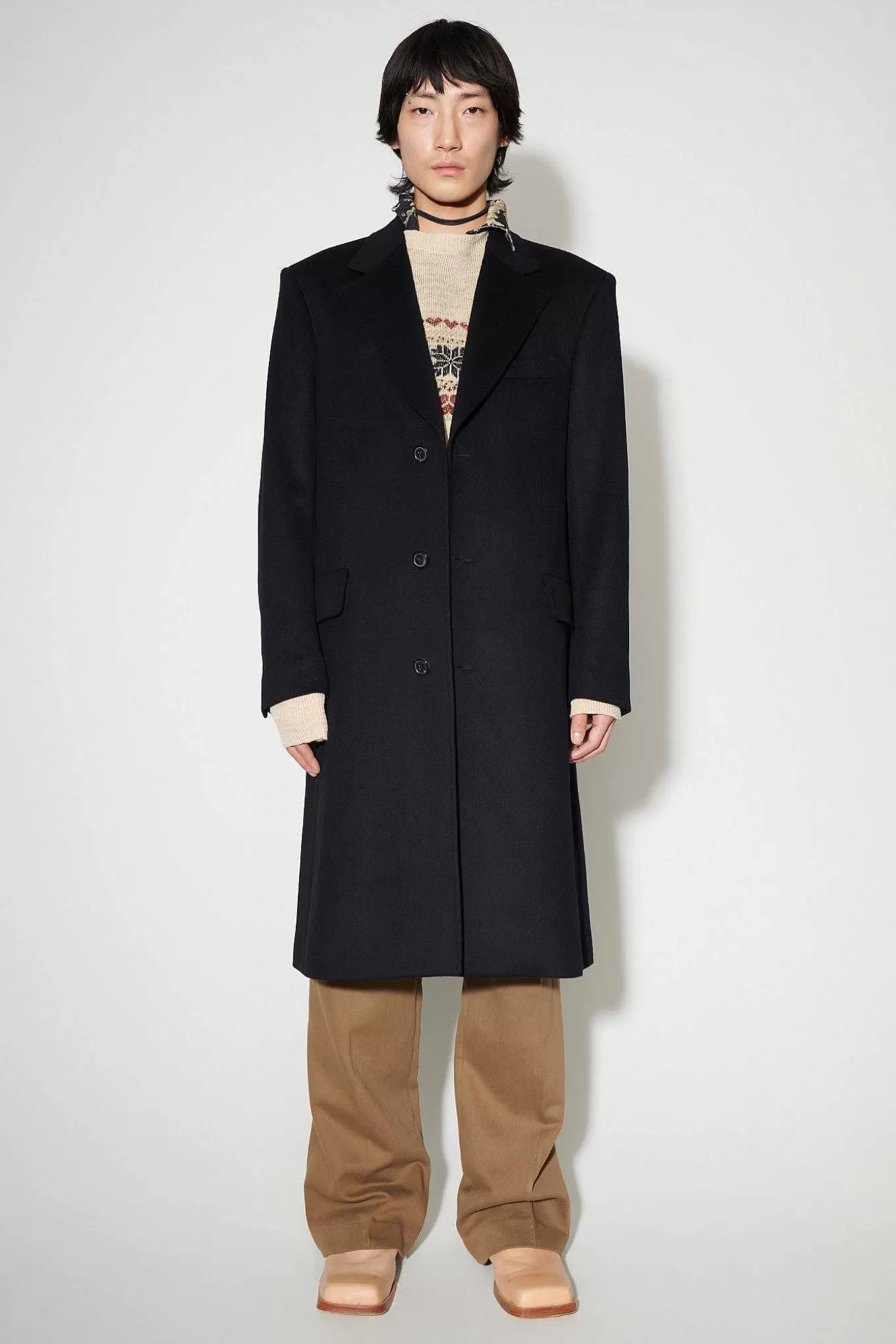 Our Legacy Ytterkläder | Dolphin Coat Svart Heavy Melton