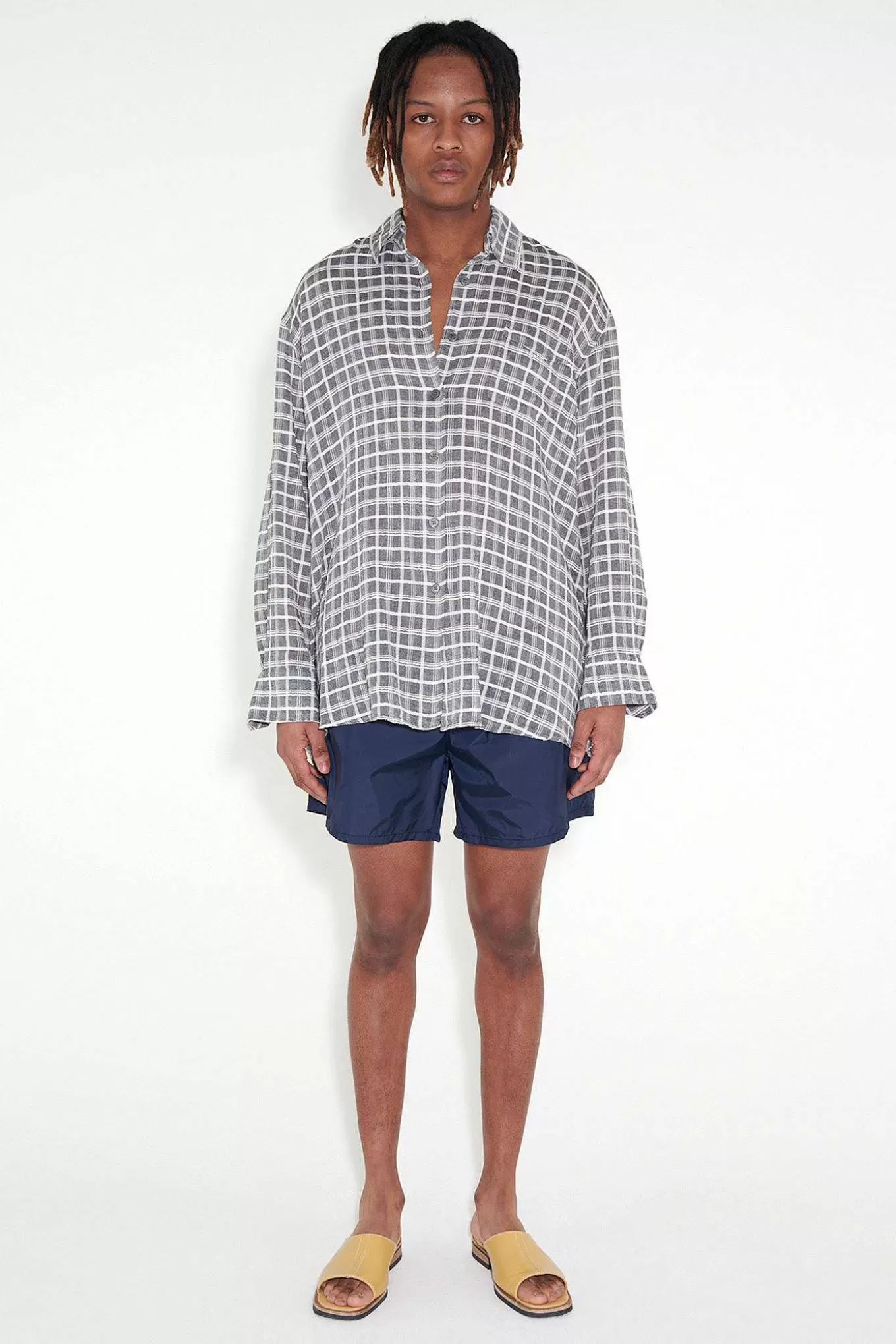 Our Legacy Shorts | Drape Tech Trunks Dark Navy
