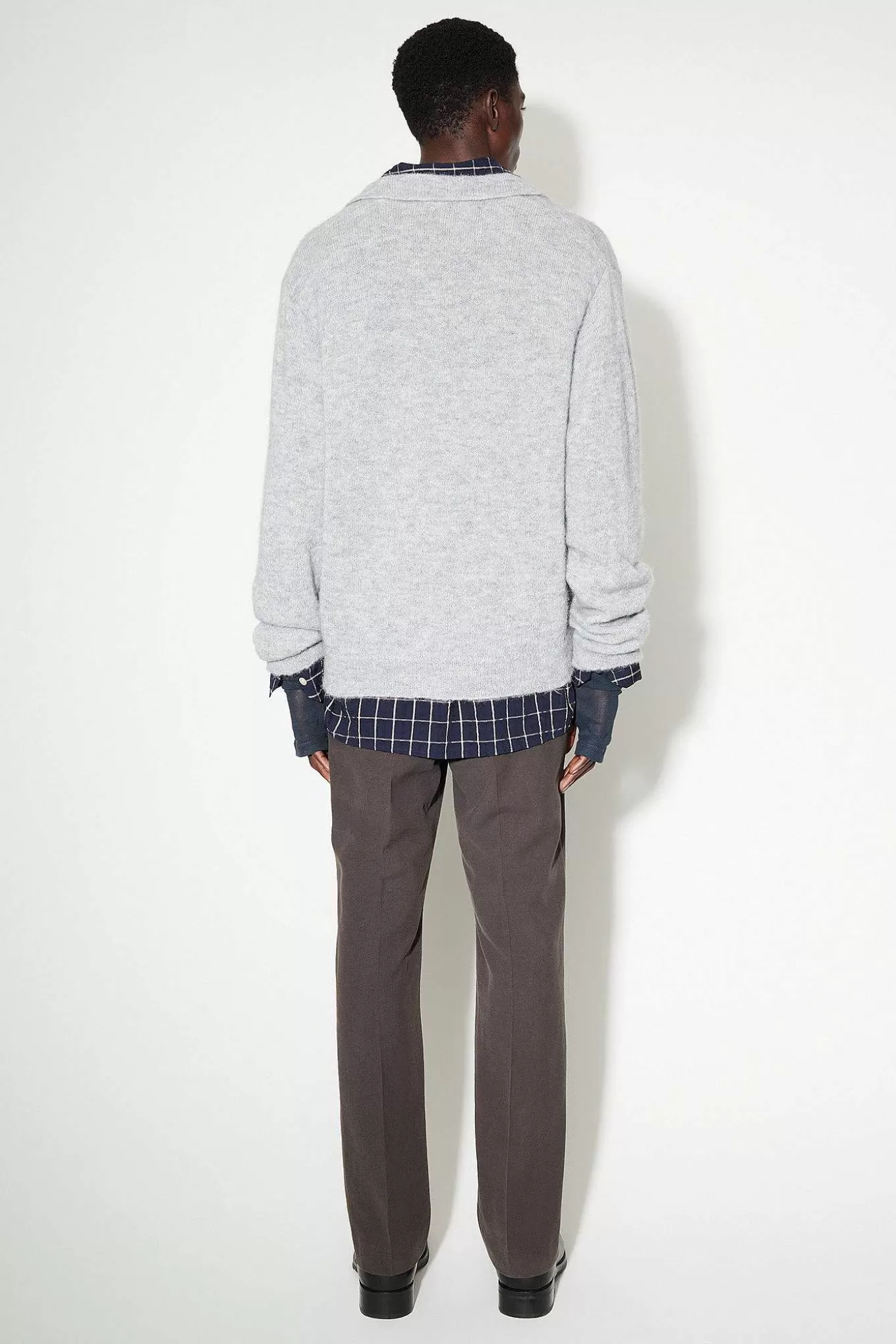 Our Legacy Stickat | Evening Polo Dust Melange Fuzzy Alpaca