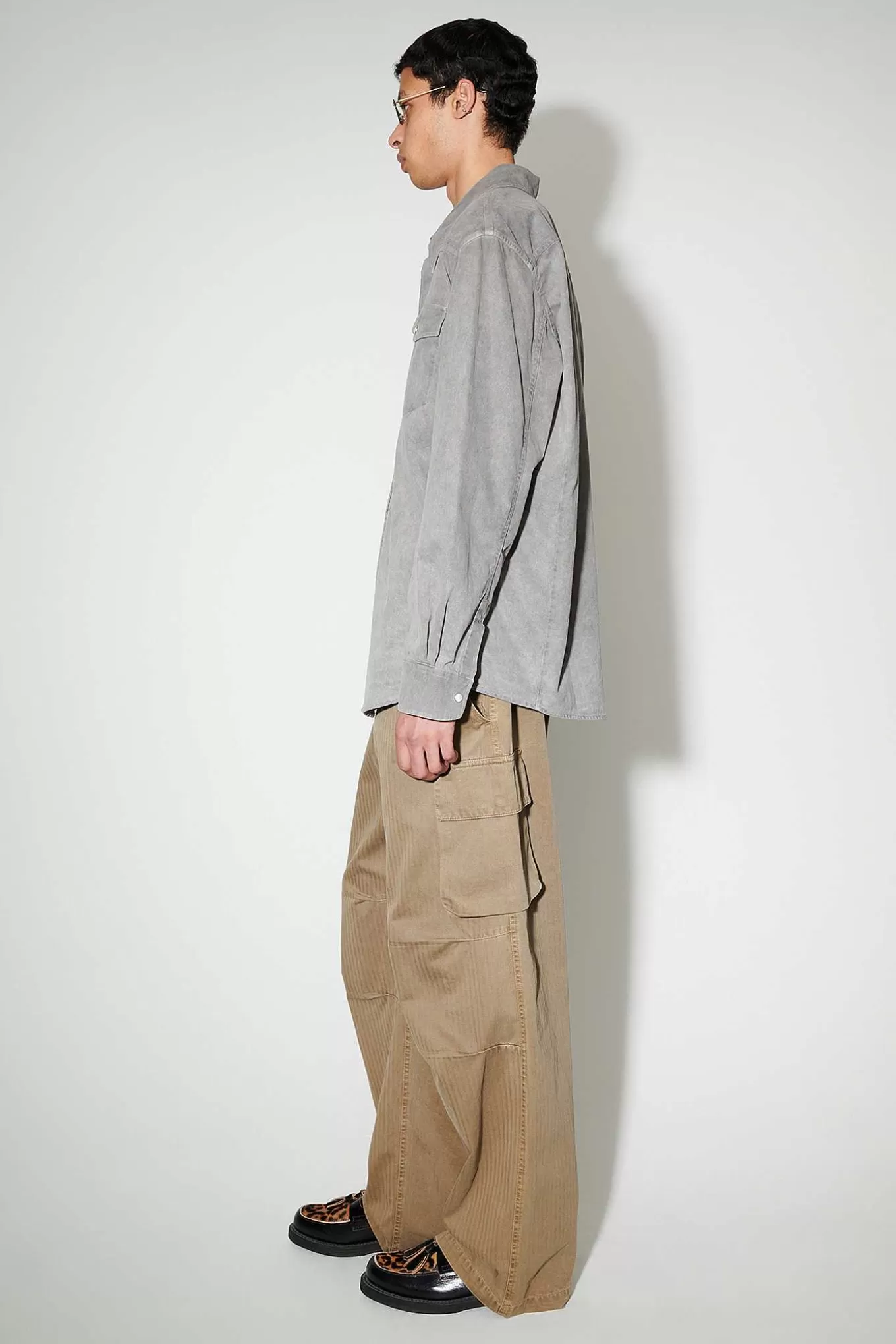 Our Legacy Skjorttyg | Frontier Shirt Attic Carbon Wash Denim