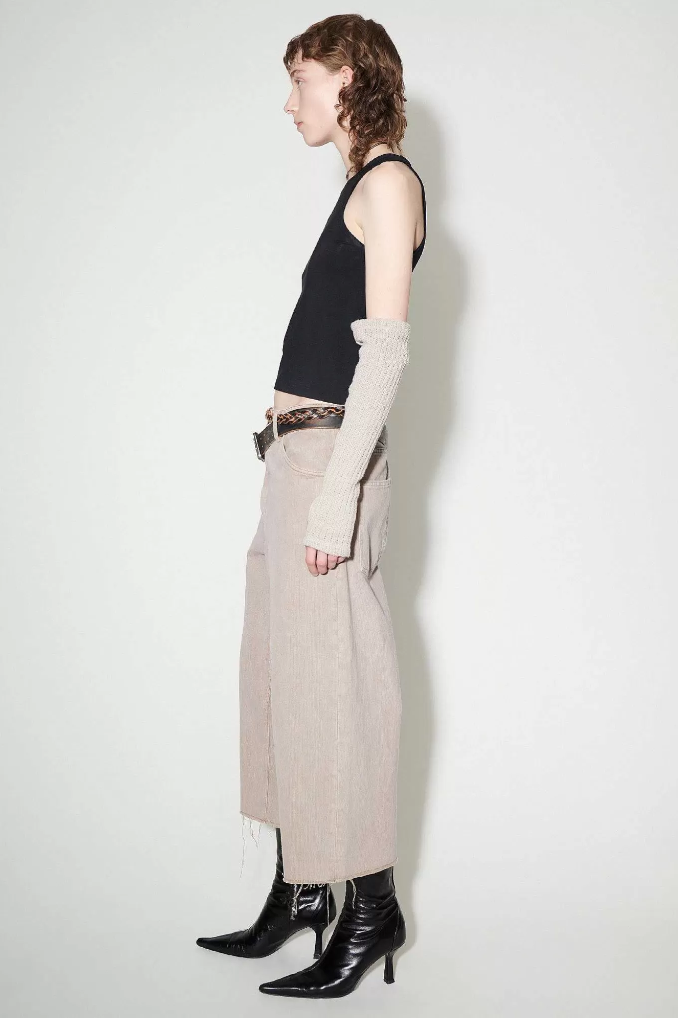 Our Legacy Jeans | Halvskuren Rosa Cast Chain Twill