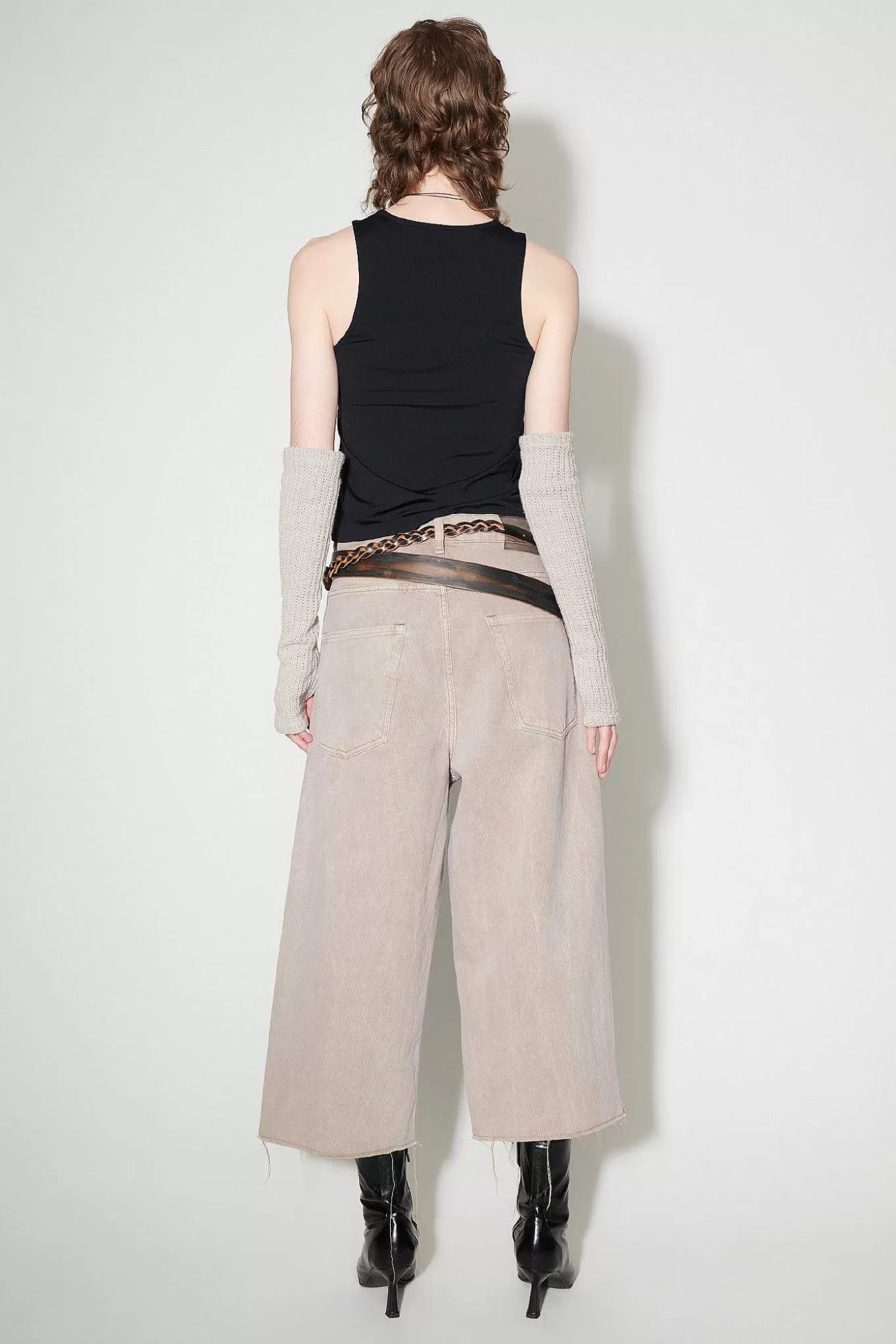 Our Legacy Jeans | Halvskuren Rosa Cast Chain Twill