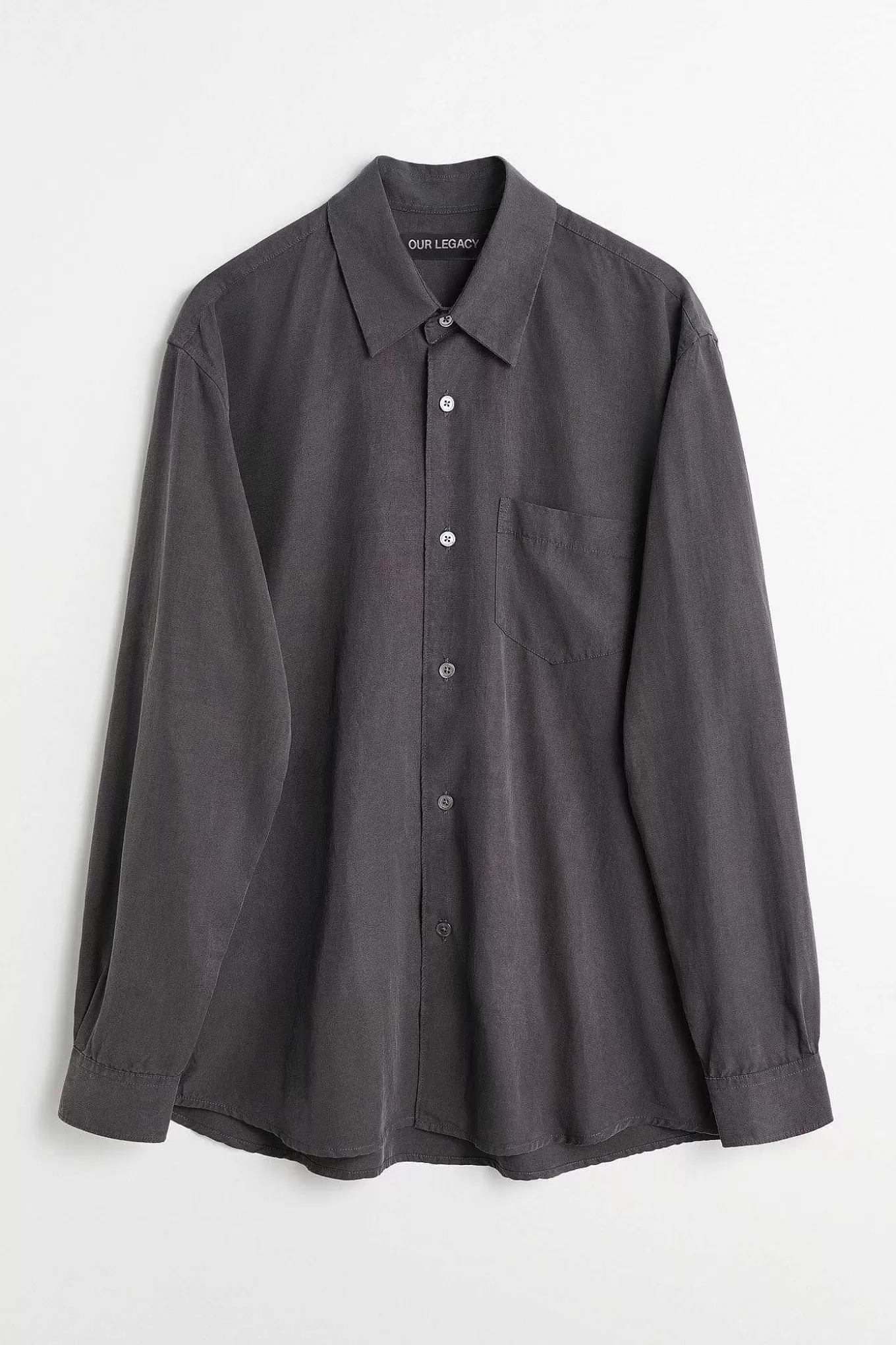 Our Legacy Skjorttyg | Initial Skjorta Ash Grey Liquid Lyocell
