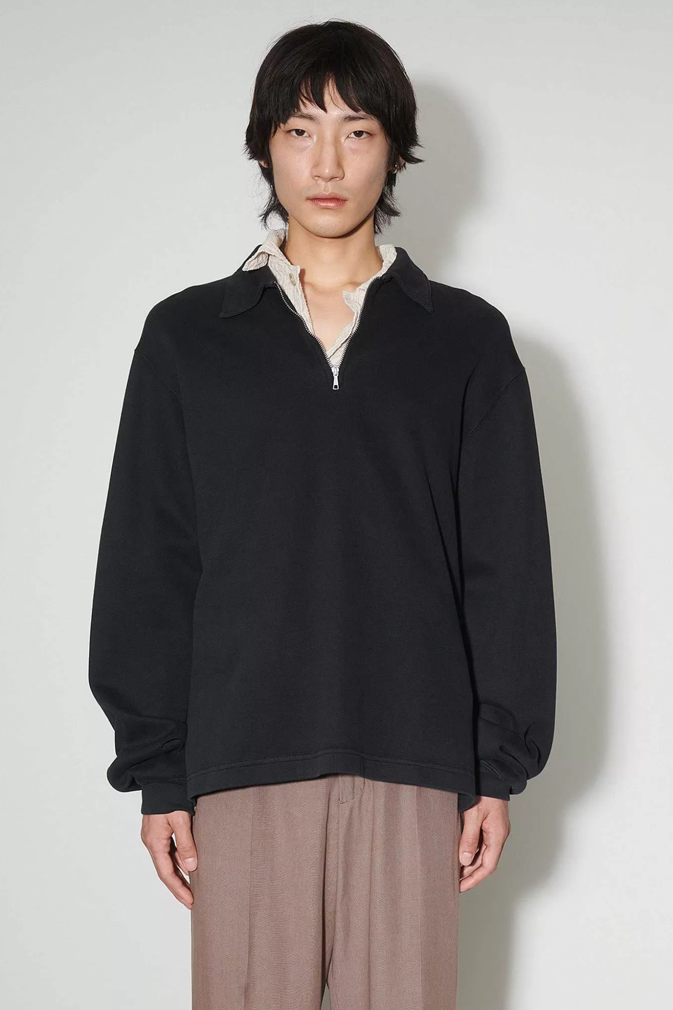 Our Legacy Jersey | Laddtroja Sliten Svart Athletic Rib