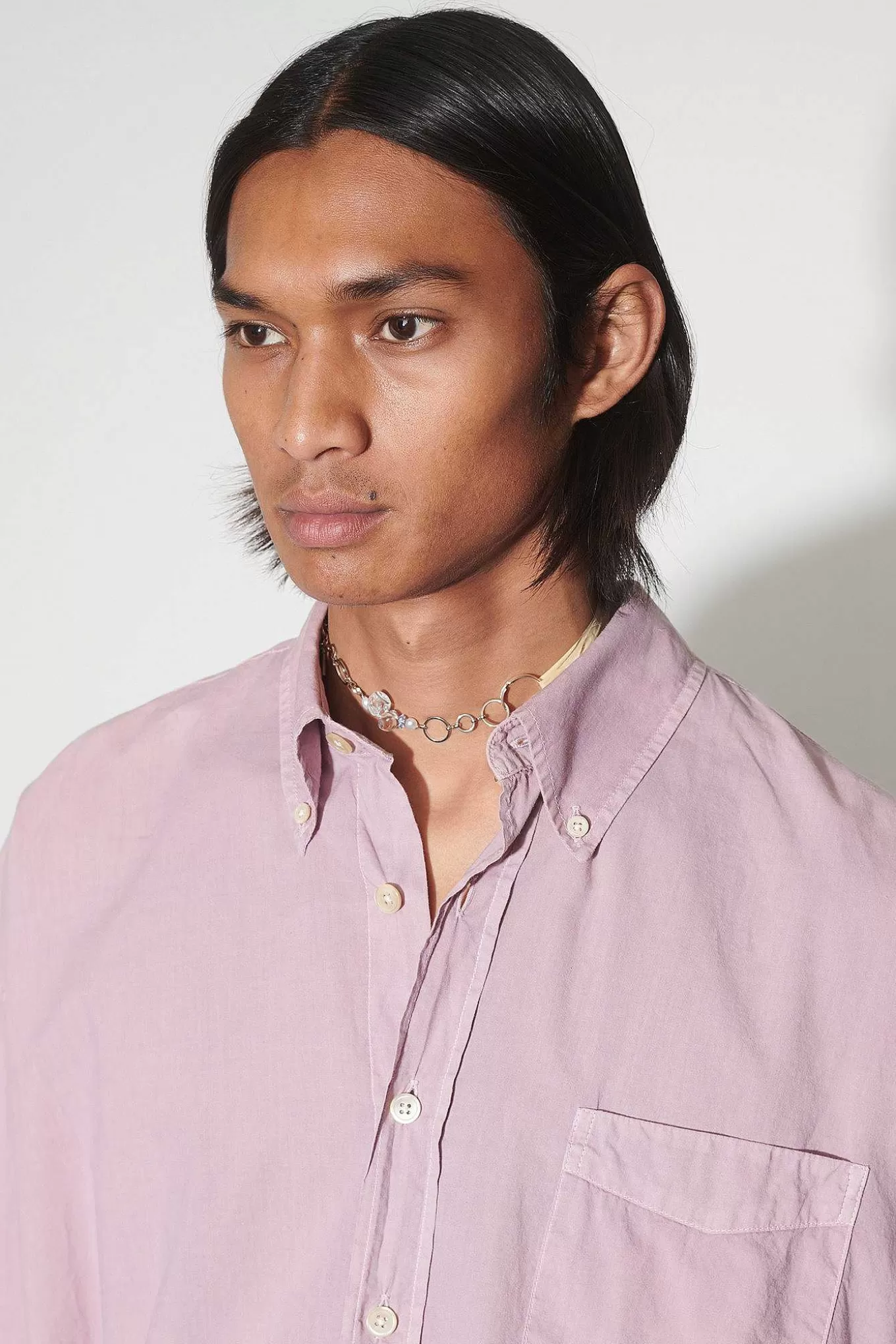 Our Legacy Skjorttyg | Lanad Bd-Skjorta Dusty Lilac Cotton Voile