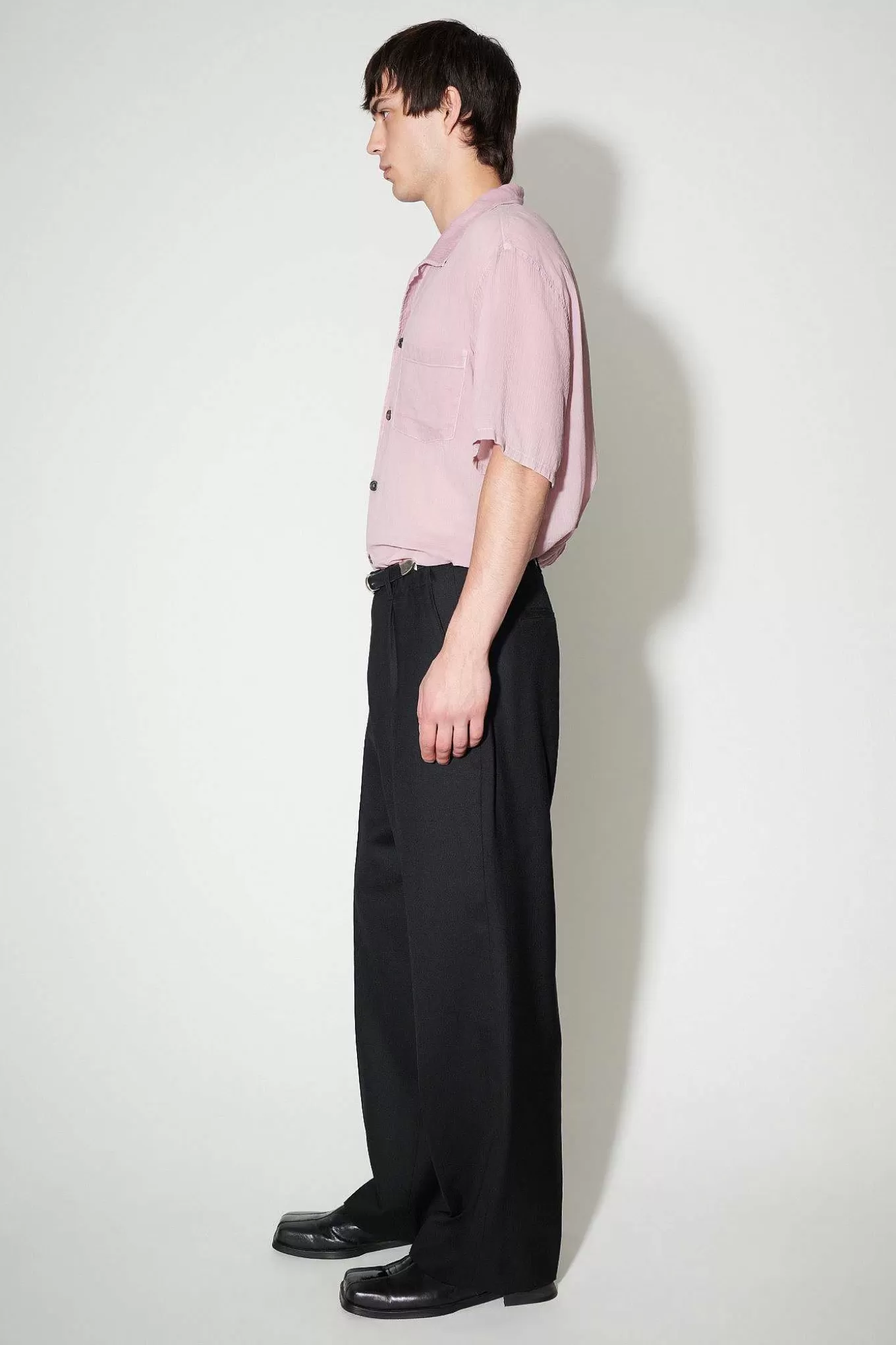 Our Legacy Byxor | Lant Chino Black Panama Wool