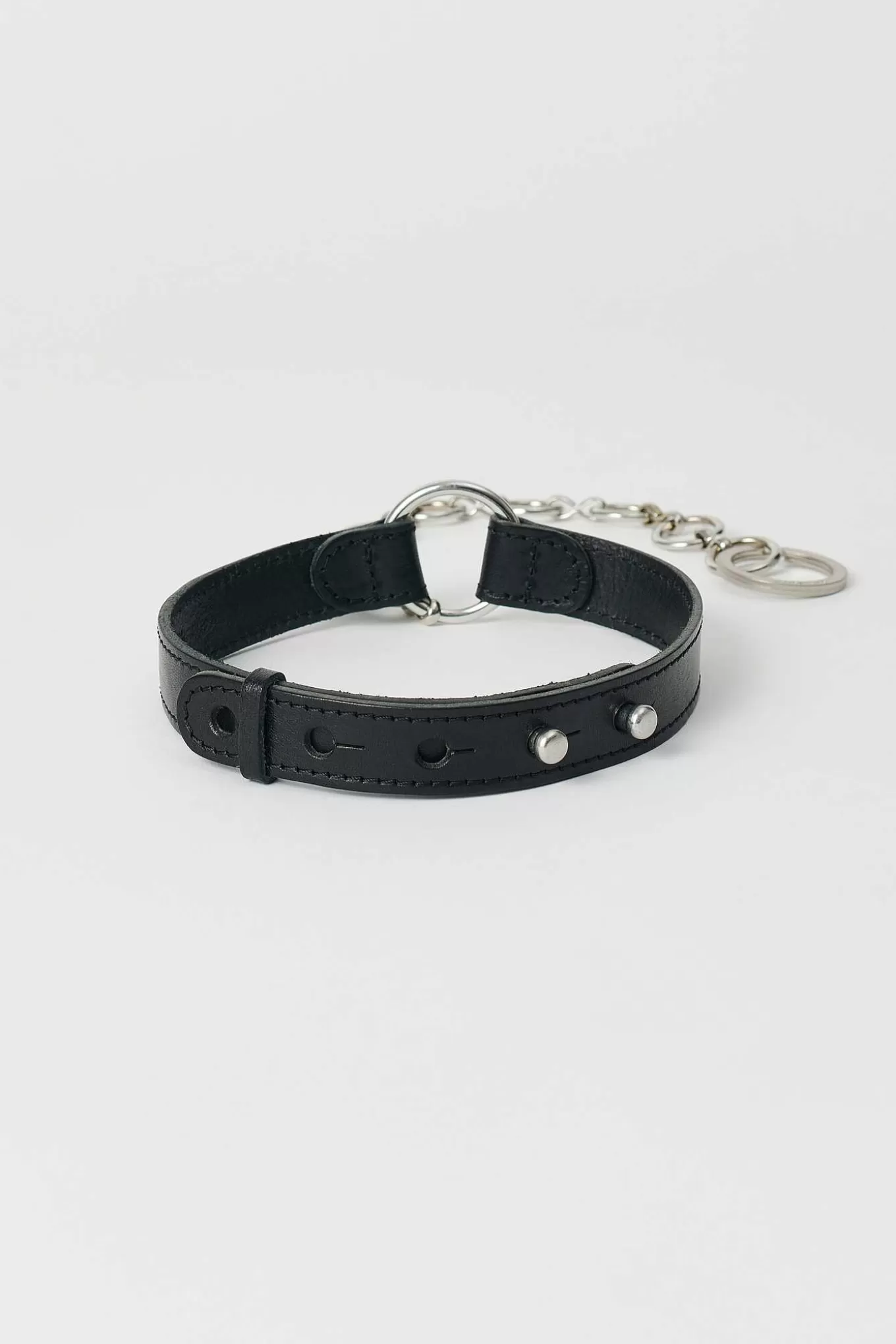 Our Legacy Smycke | Läderring Choker Grizzly Svart Läder