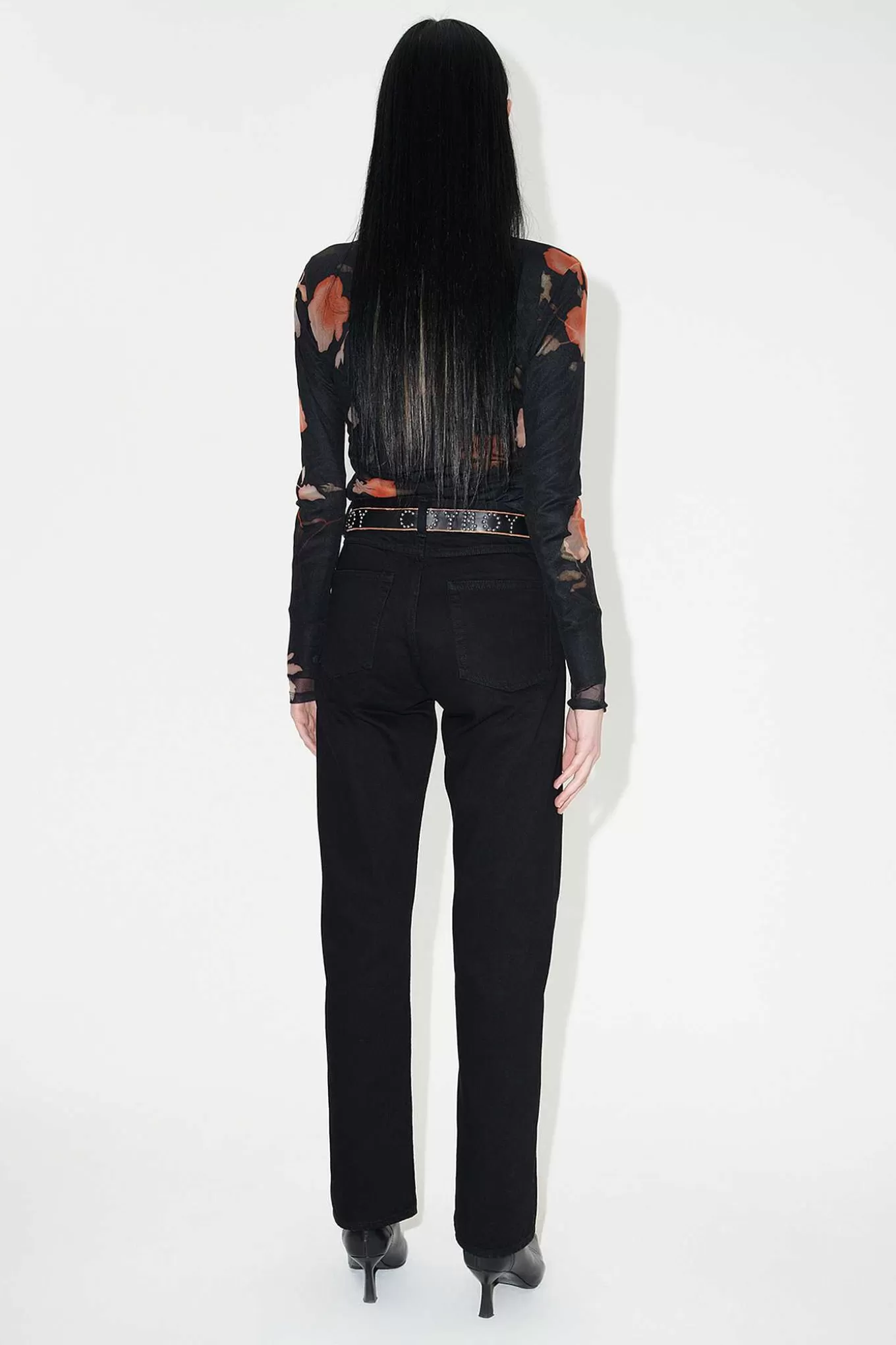Our Legacy Jeans | Linjart Skuren Svart Sjalvedge