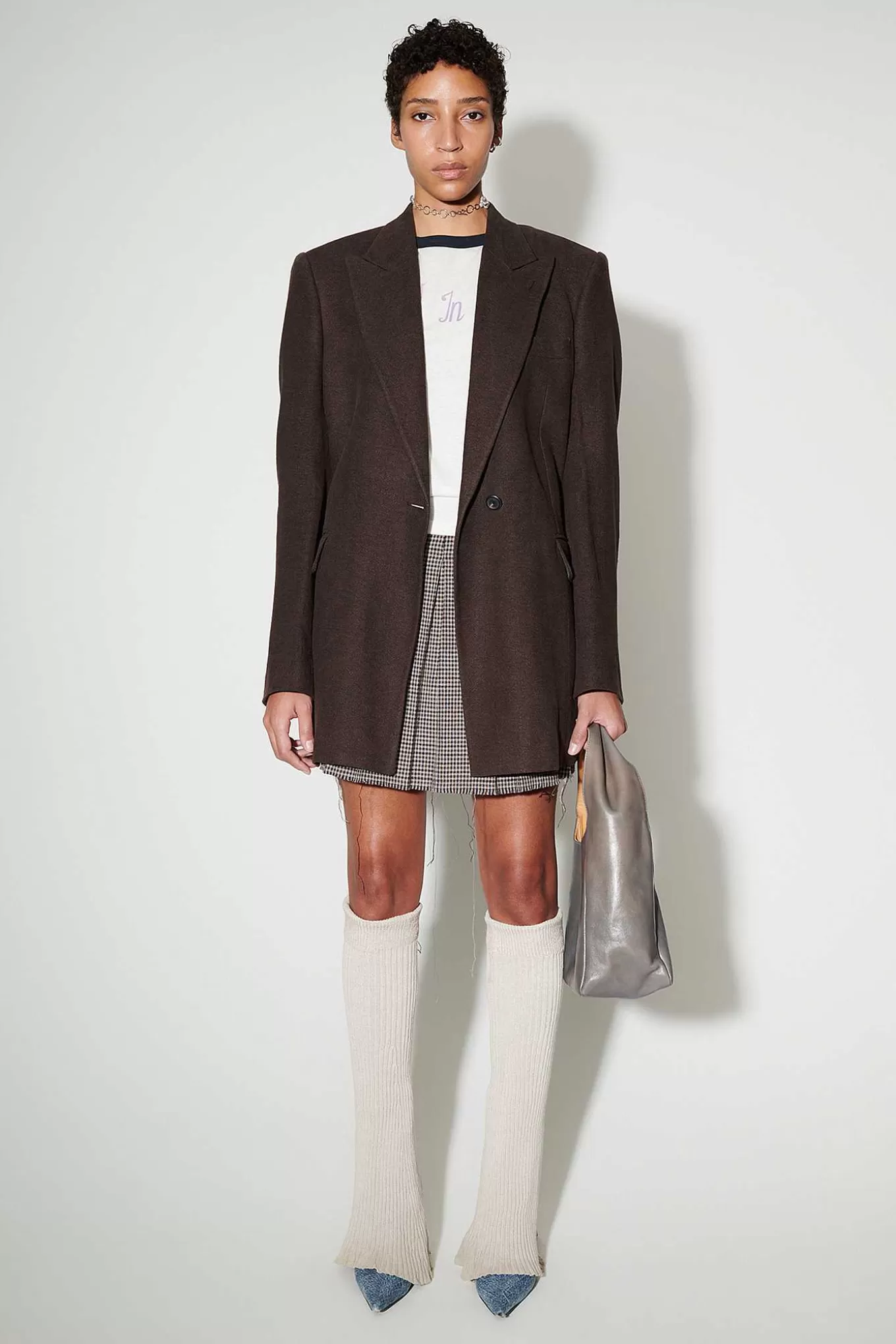 Our Legacy Passning | Manta Blazer Antik Choklad Arctic Linne