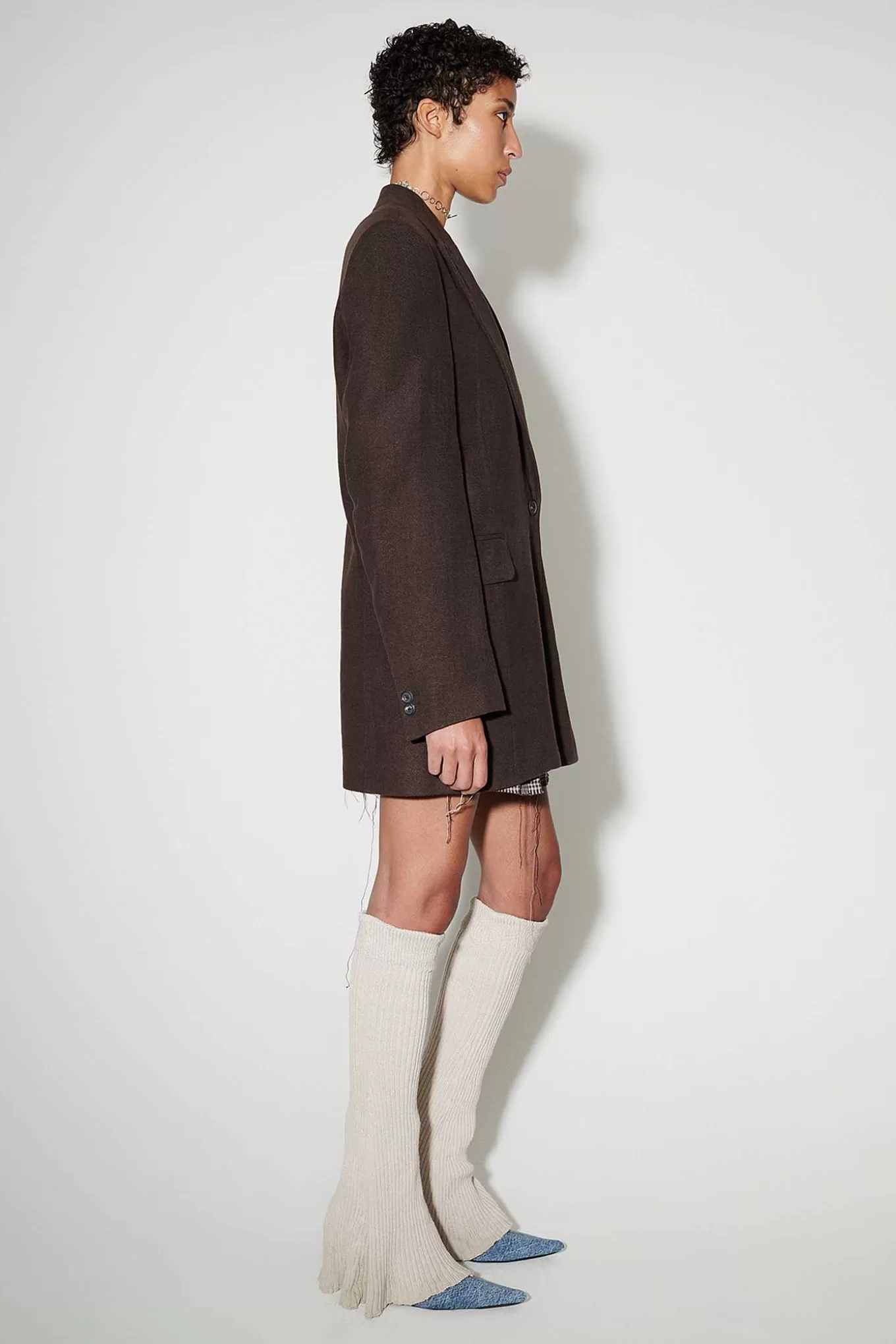 Our Legacy Passning | Manta Blazer Antik Choklad Arctic Linne