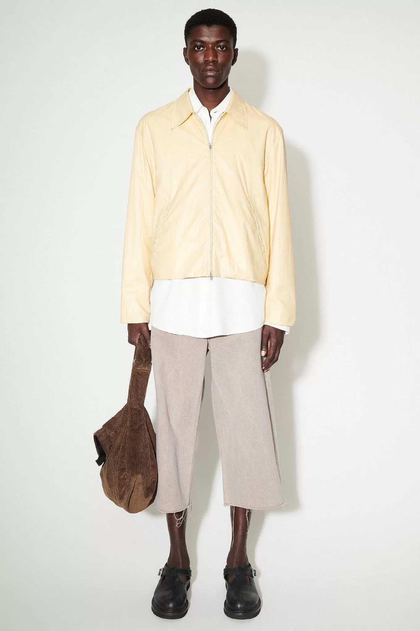 Our Legacy Ytterkläder | Minijacka Cream Gummerad Nylon