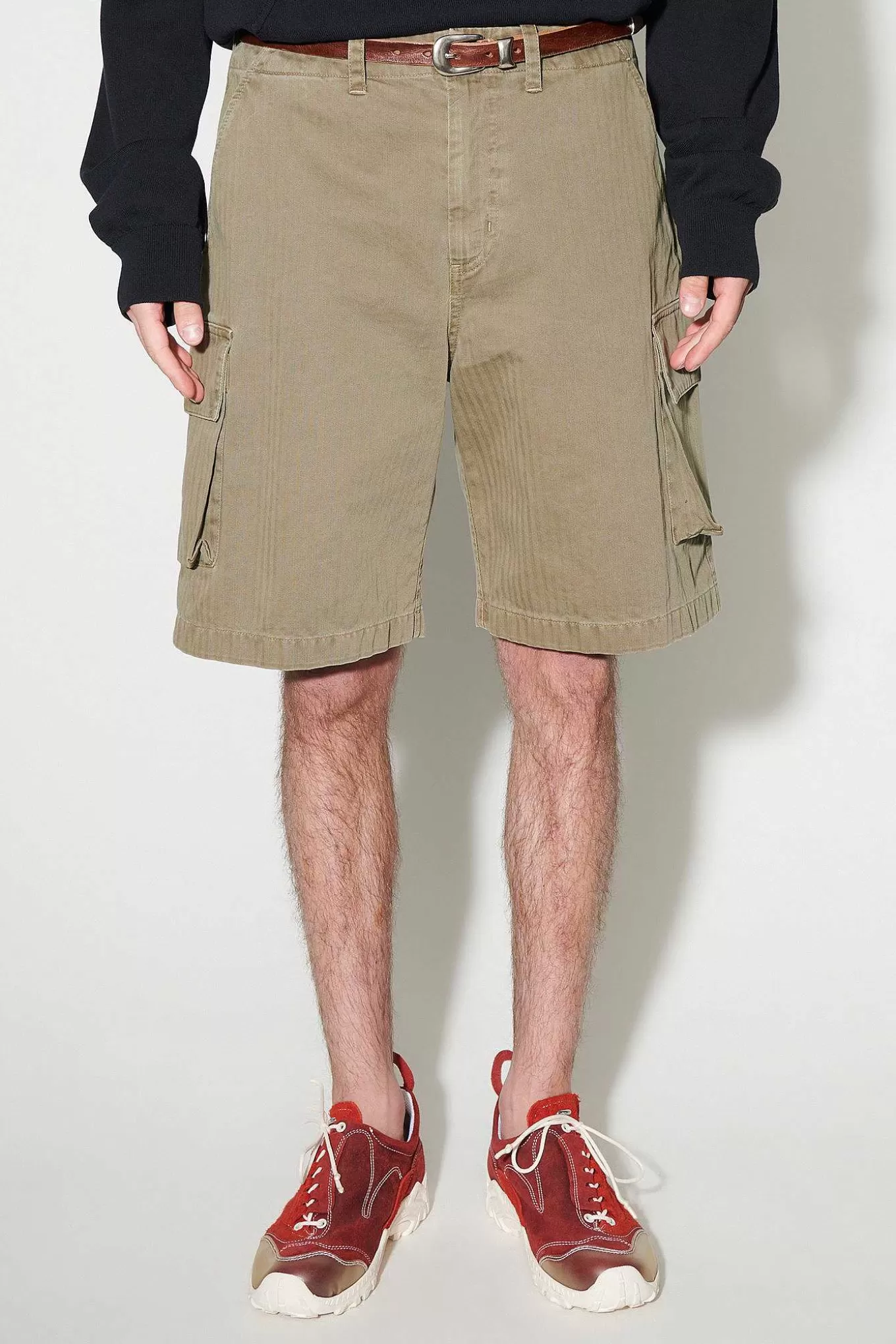 Our Legacy Shorts | Mount Shorts Uniform Olive Herringbone