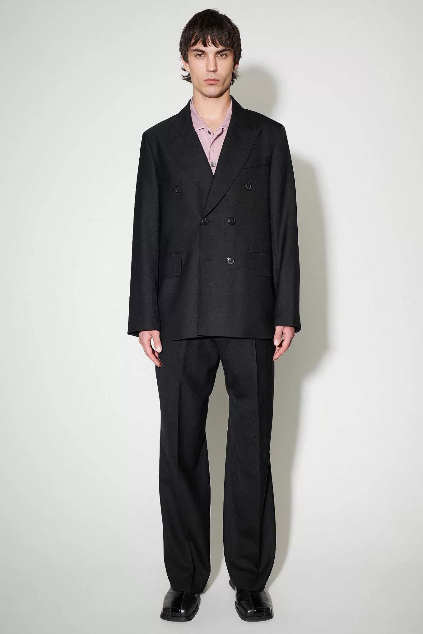 Our Legacy Passning | Okonstruerad Db Blazer Svart Panamaull