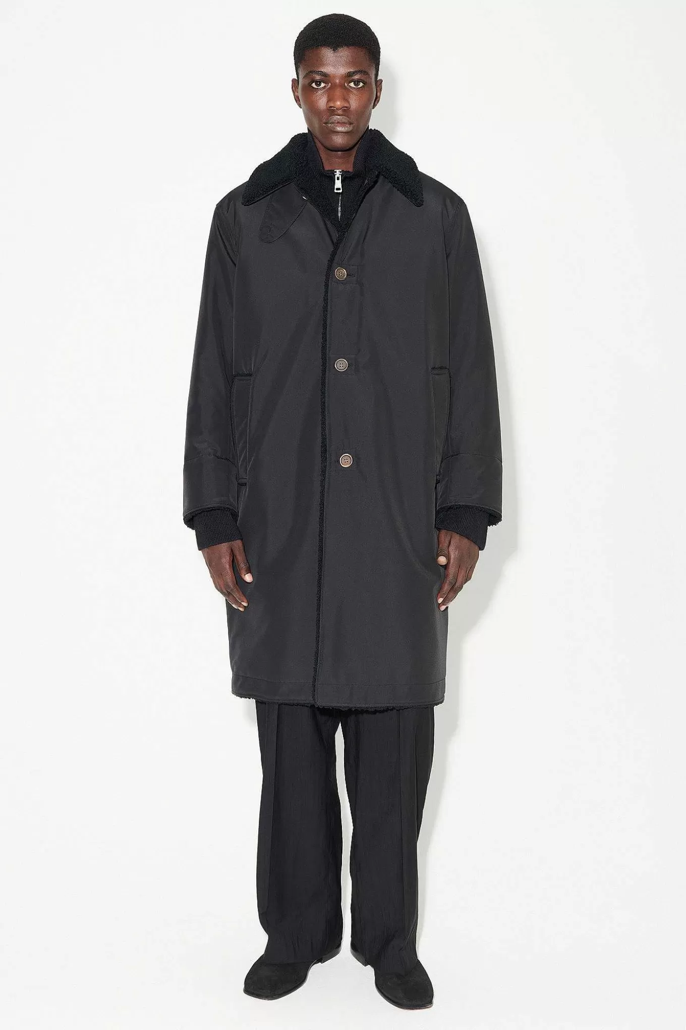 Our Legacy Ytterkläder | Polar Coat Black Compact Tech