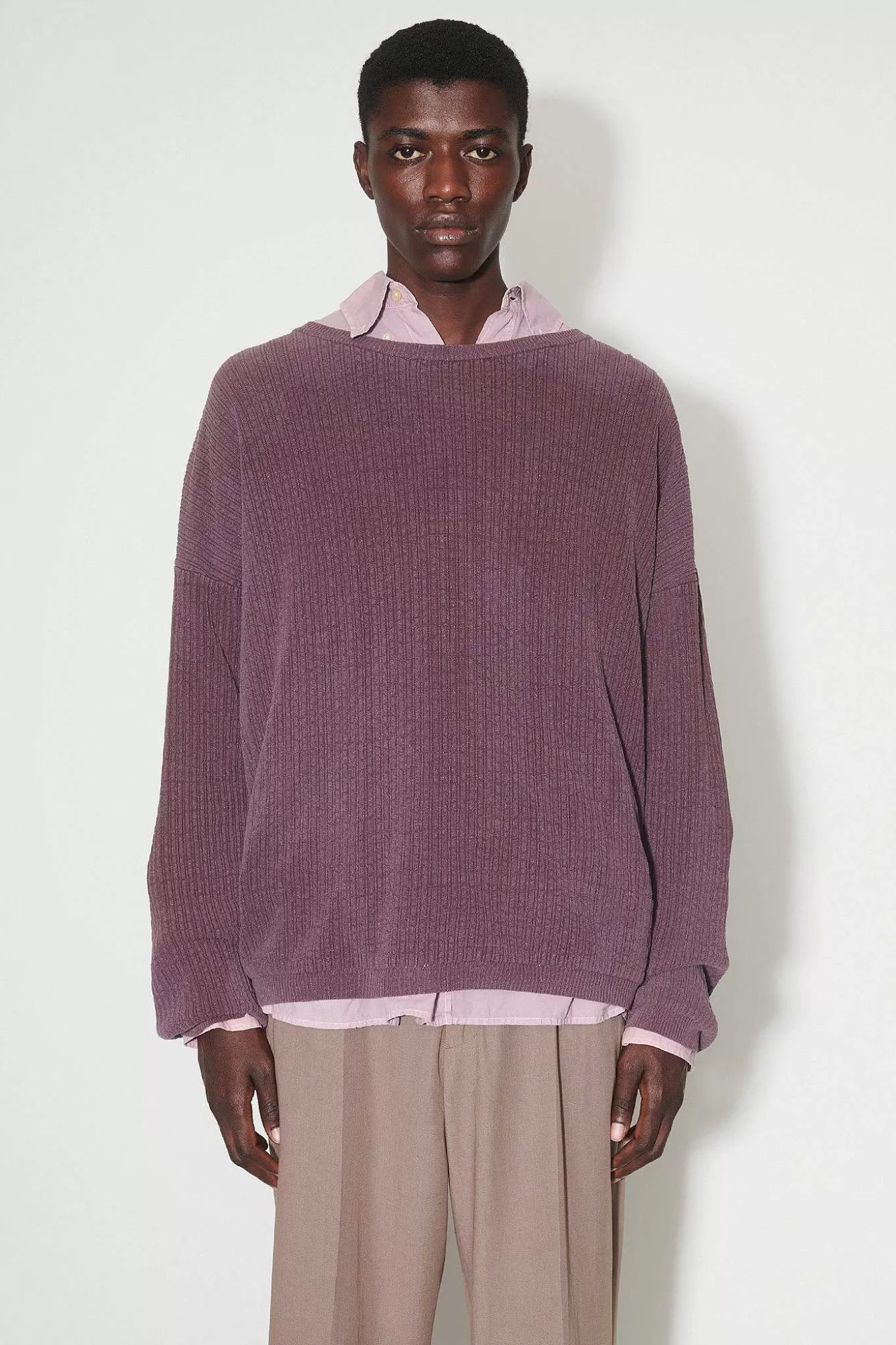 Our Legacy Stickat | Popover Roundneck Mystic Plum Habitable Silk