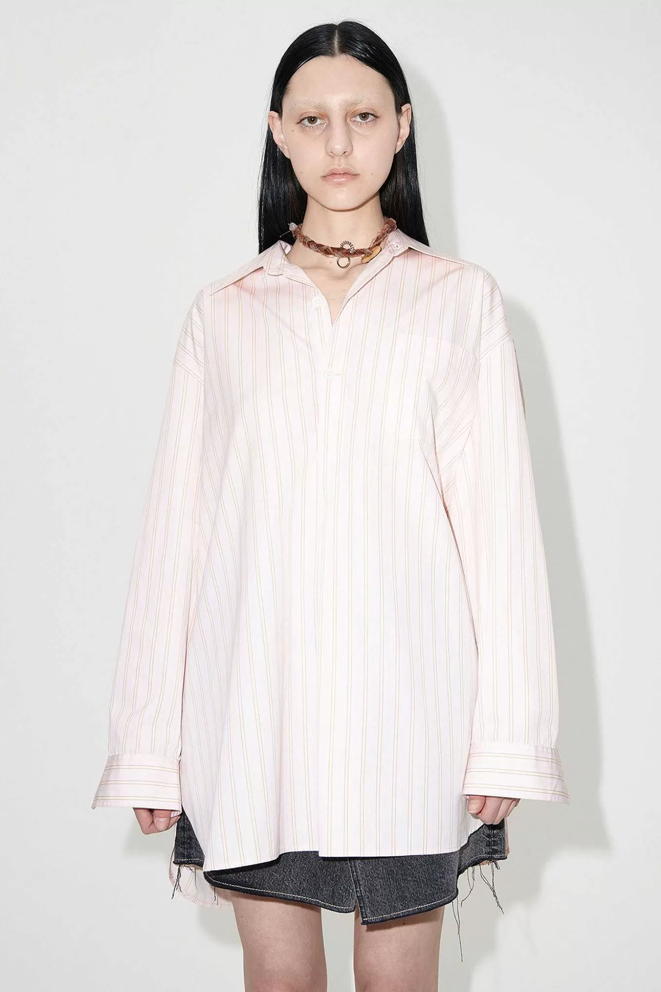Our Legacy Skjorttyg | Popover Skjorta Rosa Business Stripe