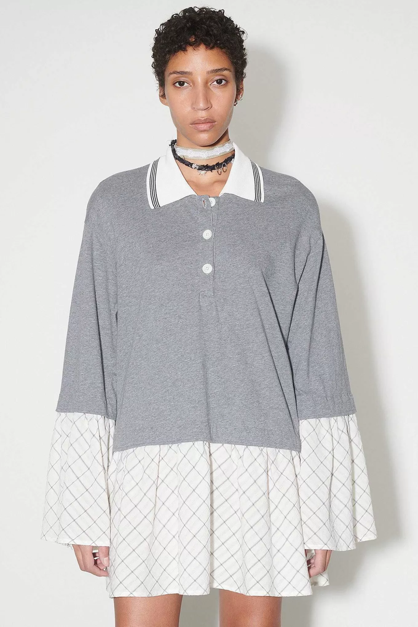 Our Legacy Klänningar | Reminiscing Dress Grey Melange Check