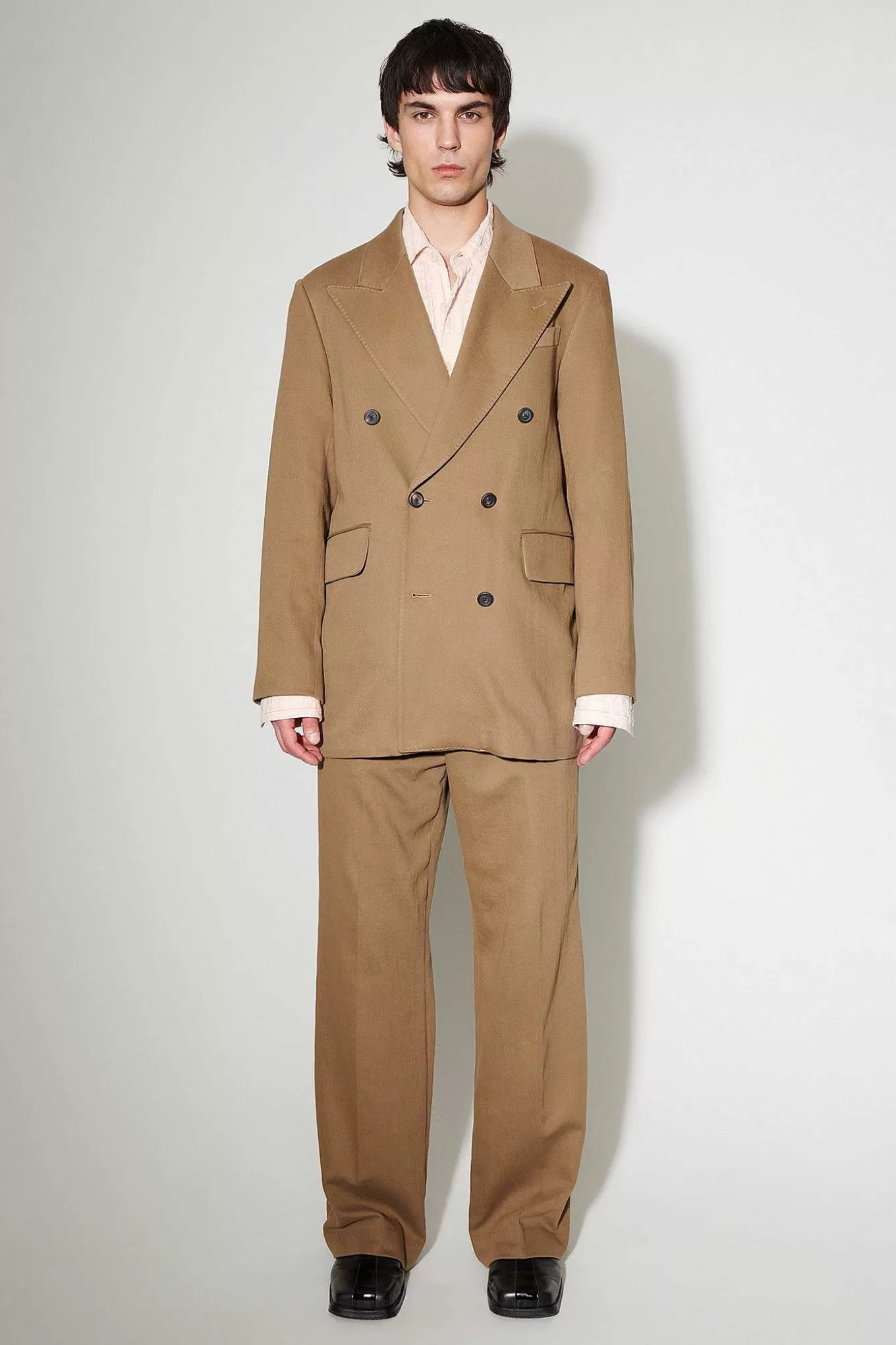 Our Legacy Passning | Sharp Db Blazer Olive Broken Sateen