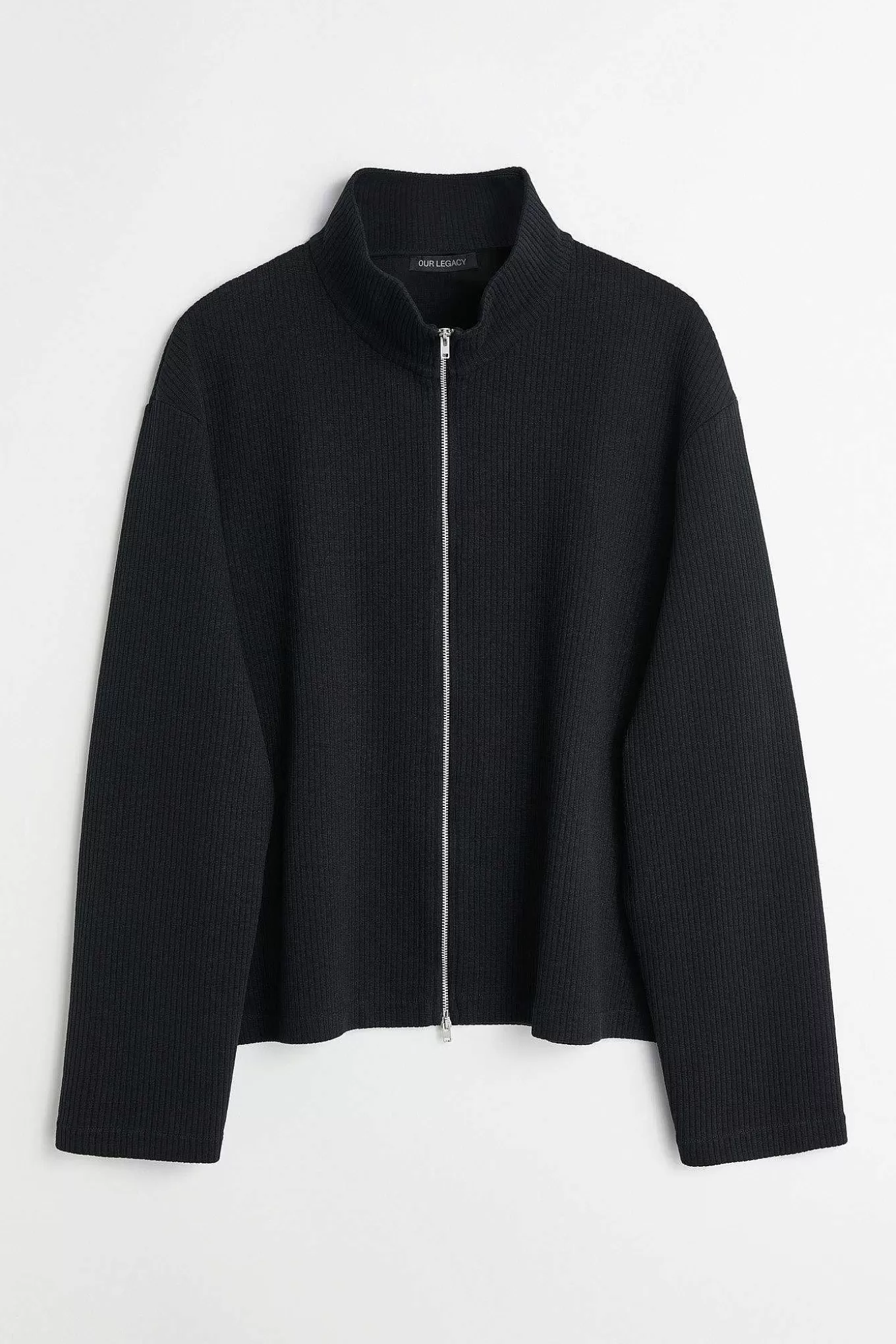 Our Legacy Jersey | Shrunken Fullzip Polo Black Rib