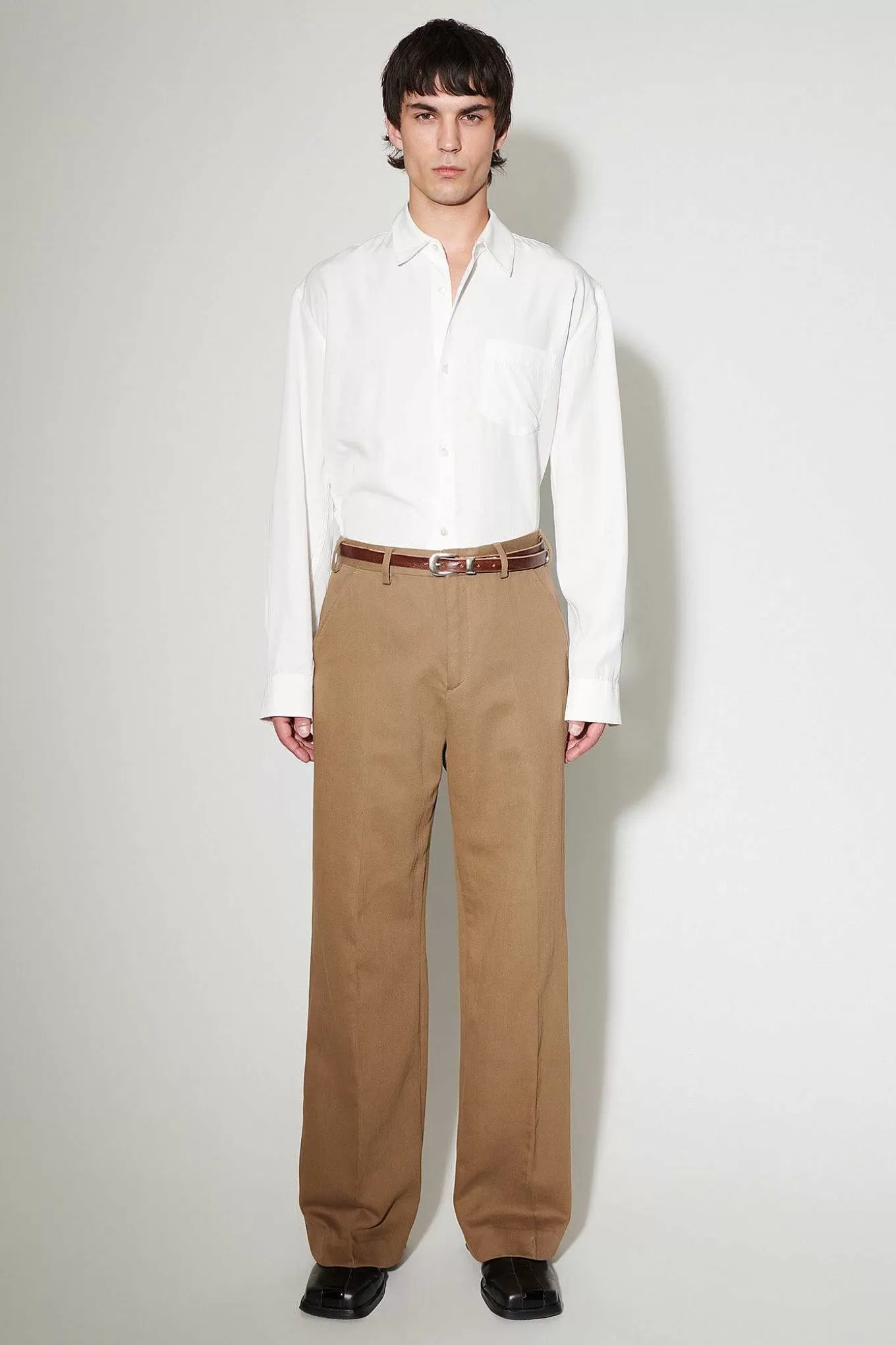 Our Legacy Byxor | Sjomansbyxa Oliv Trasig Satin