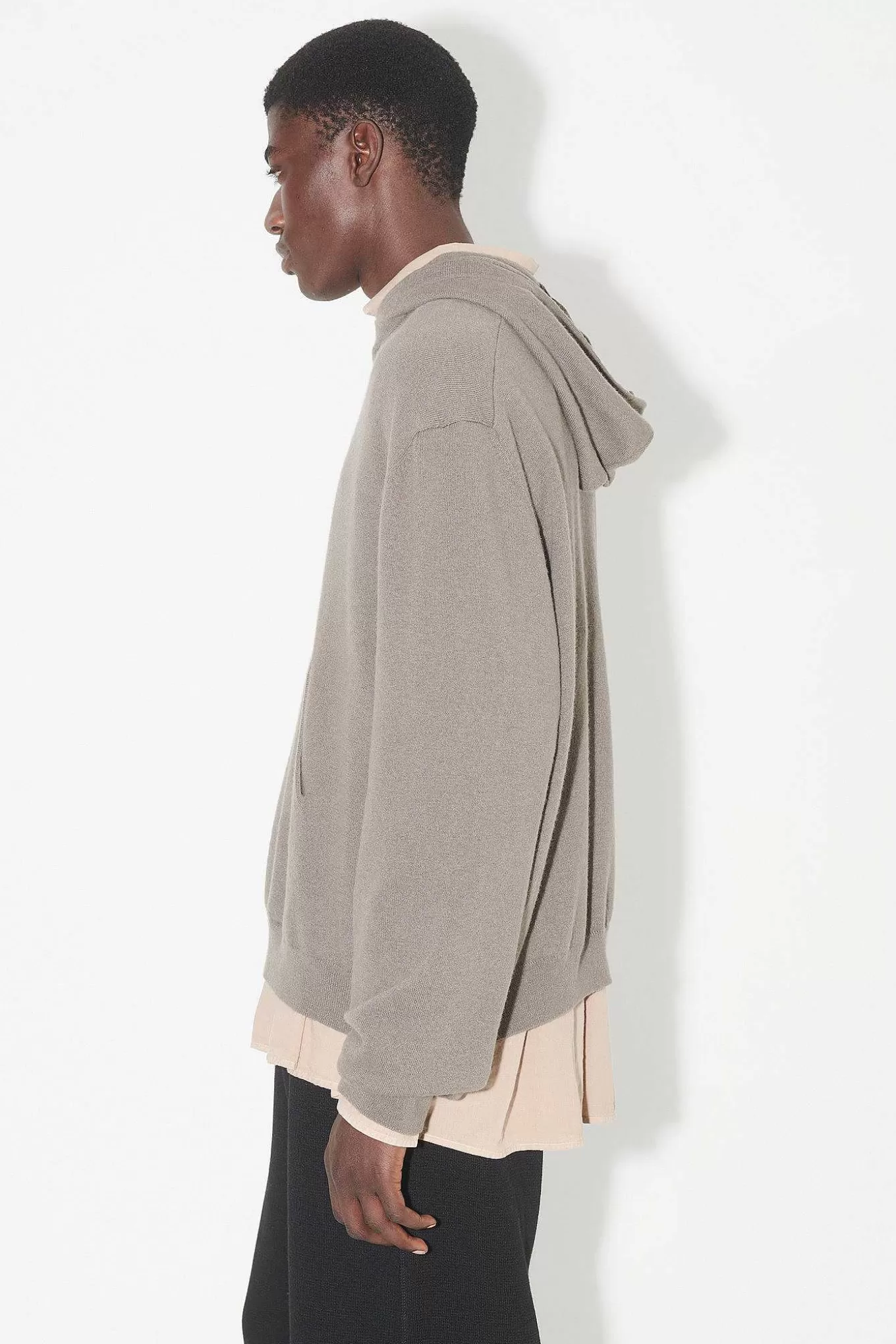 Our Legacy Stickat | Stickad Huva Mullvad Gra Super Wool