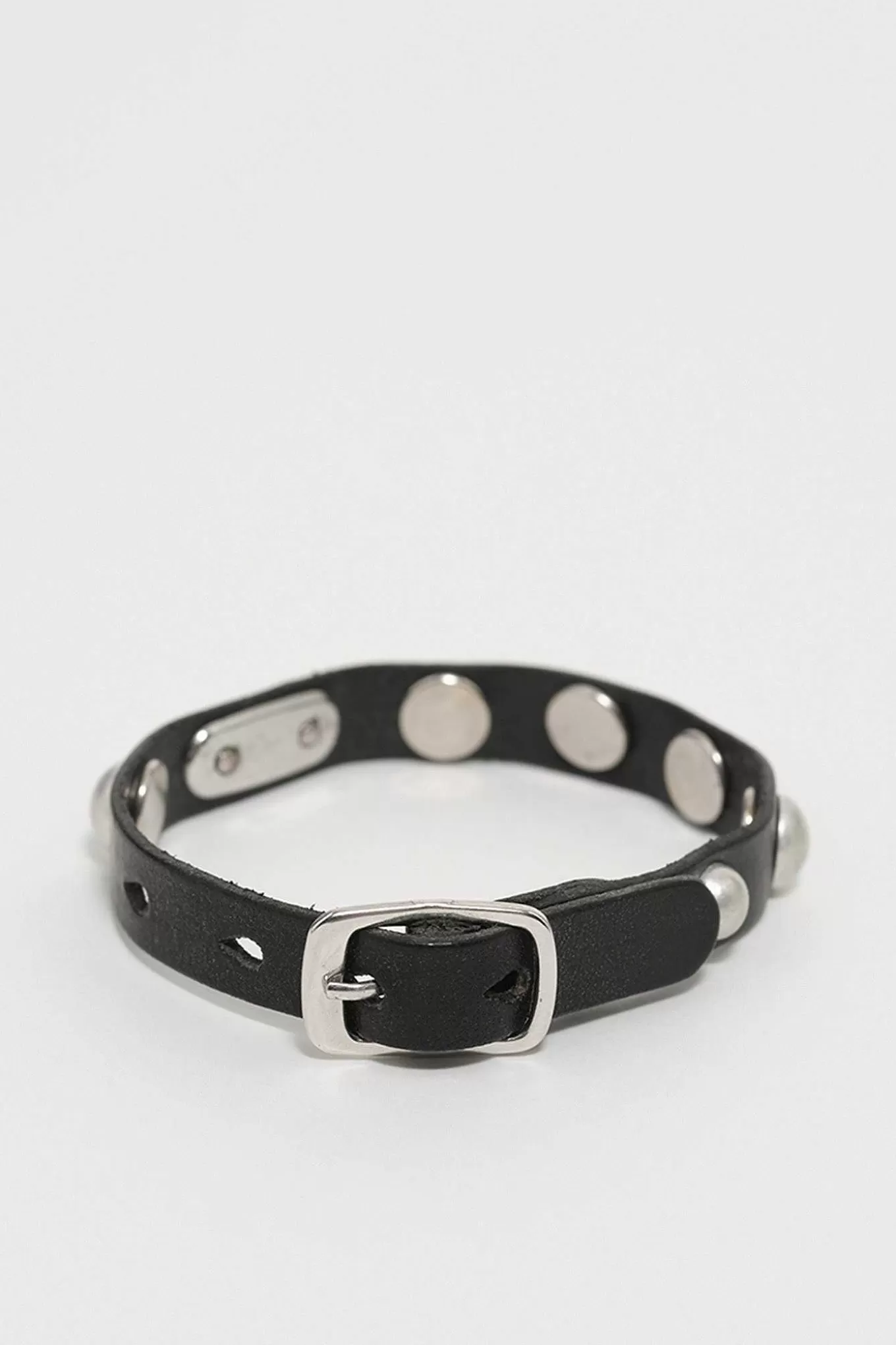 Our Legacy Smycke | Superslim Armband Grizzly Svart Läder