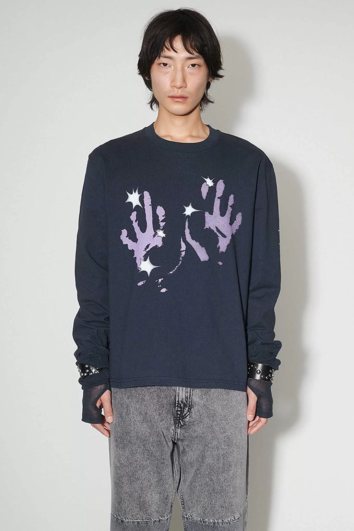 Our Legacy Jersey | Tour Langarmad Lila Taste Of Hands Print