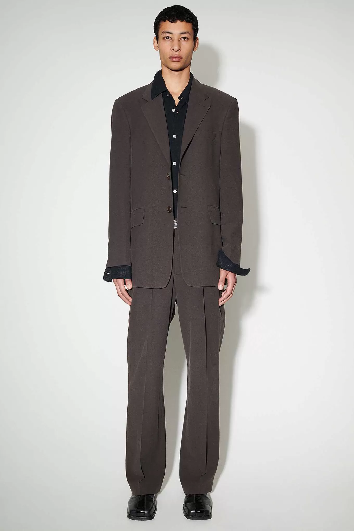 Our Legacy Passning | Vienna Blazer Ek Brun Futuristisk Siden